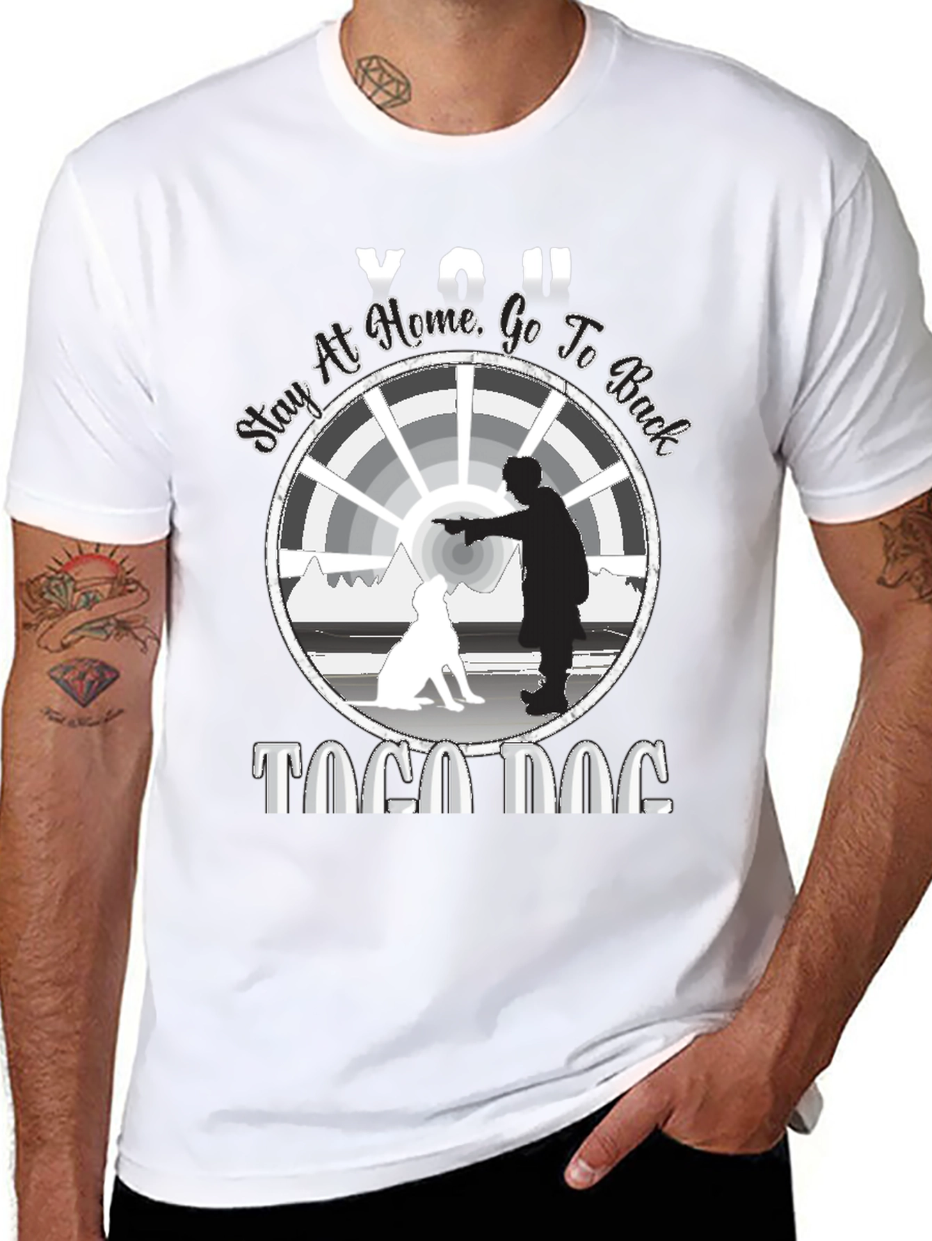 Stay at Home T-Shirt - Togo Dog Graphic Tee
