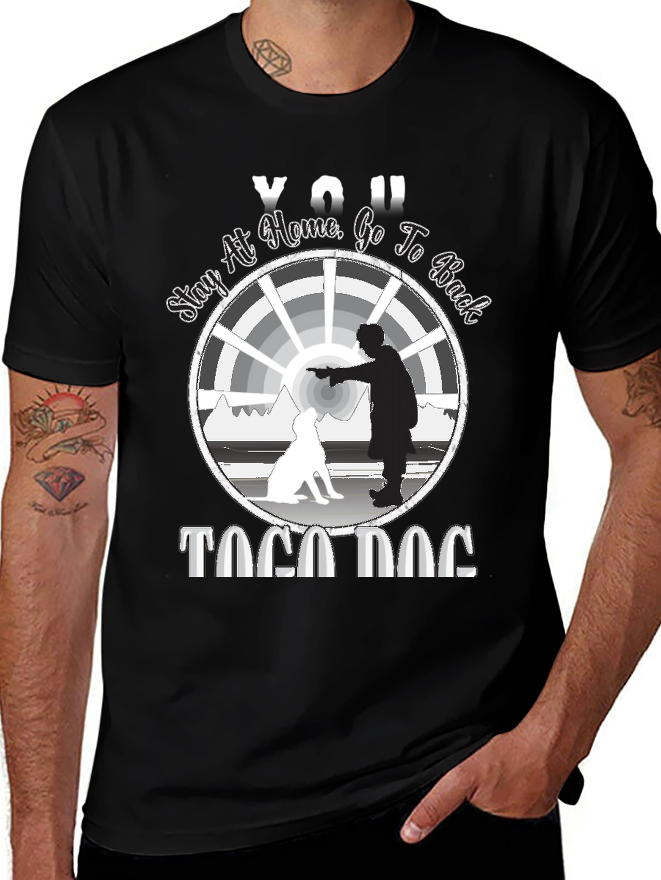 Stay at Home T-Shirt - Togo Dog Graphic Tee