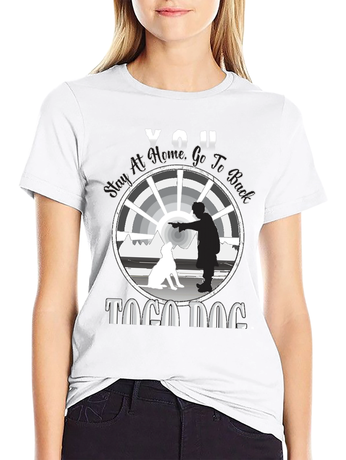 Stay at Home T-Shirt - Togo Dog Graphic Tee