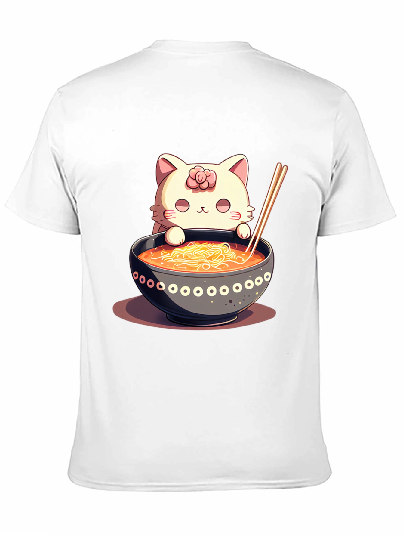 Cat Ramen T-Shirt - Cute Noodle Lover Tee