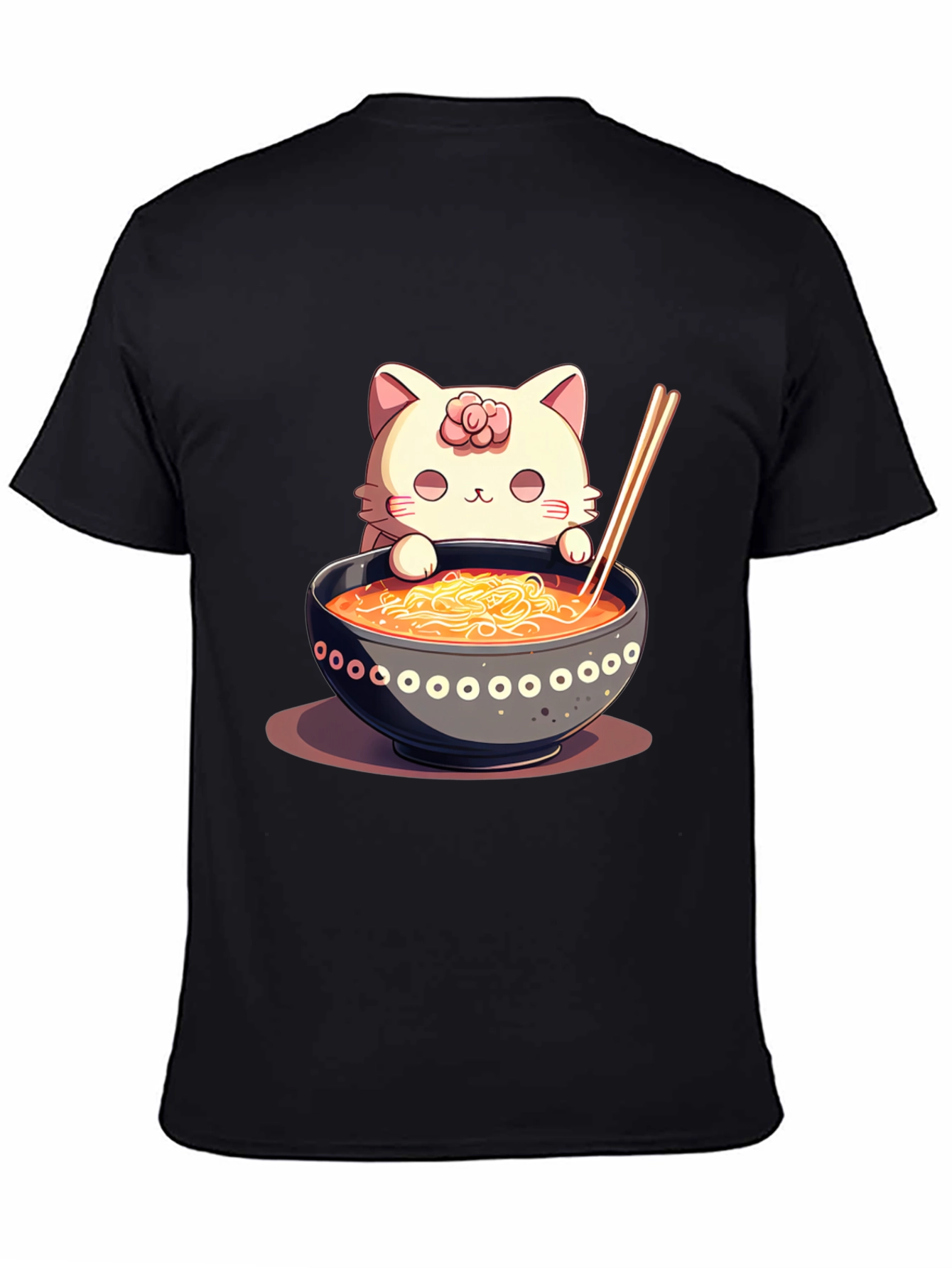 Cat Ramen T-Shirt - Cute Noodle Lover Tee