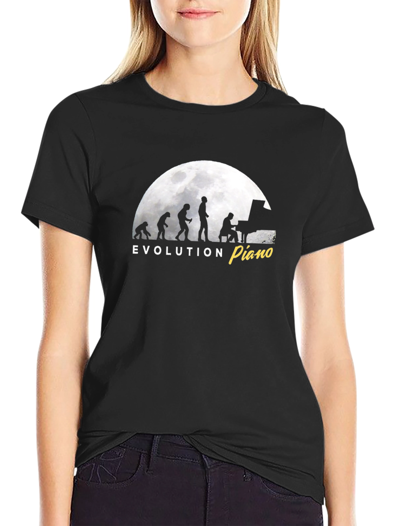 Evolution of Piano T-Shirt - Musicians Tee