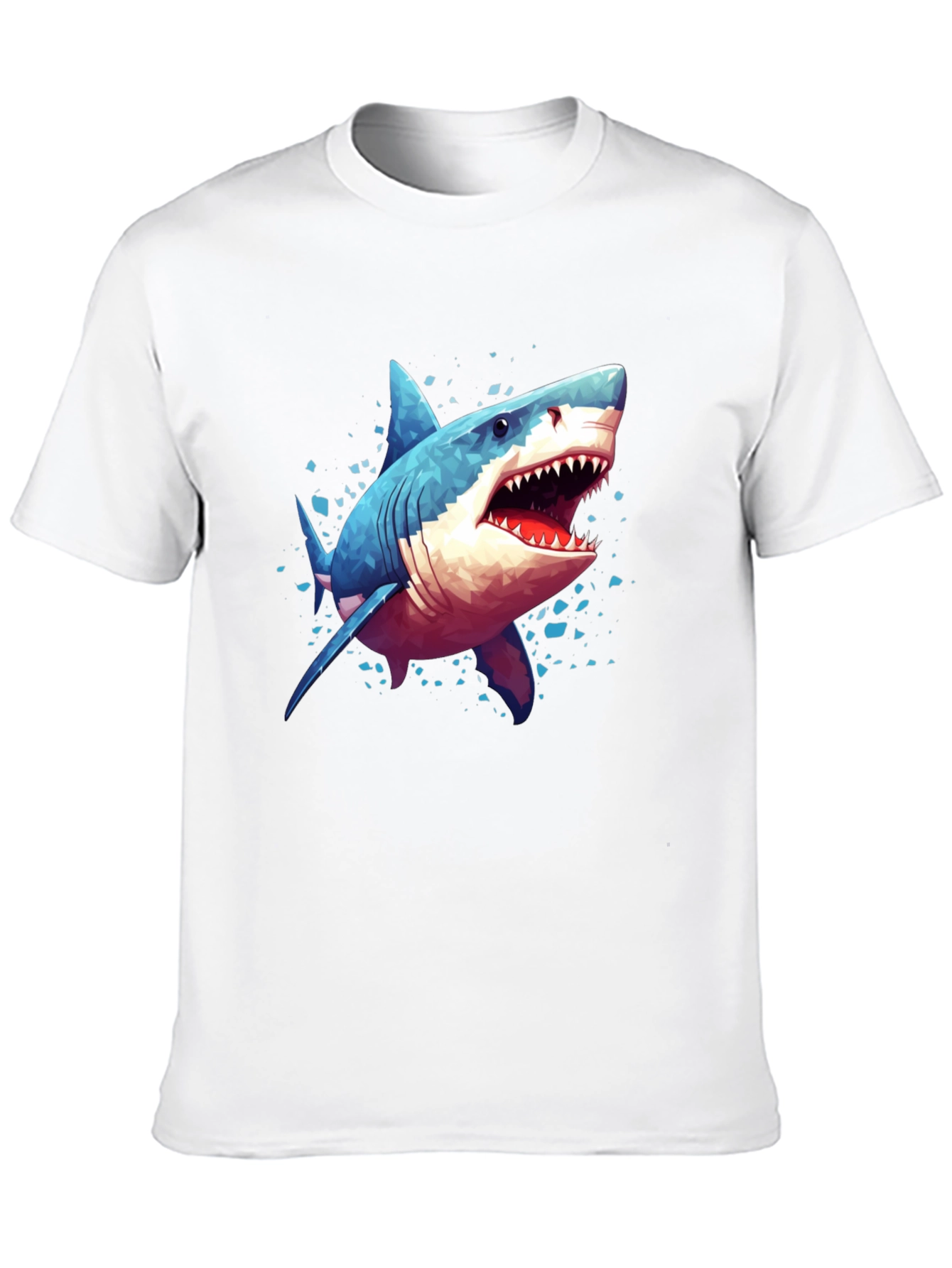 Shark Graphic Tee - Black Cotton