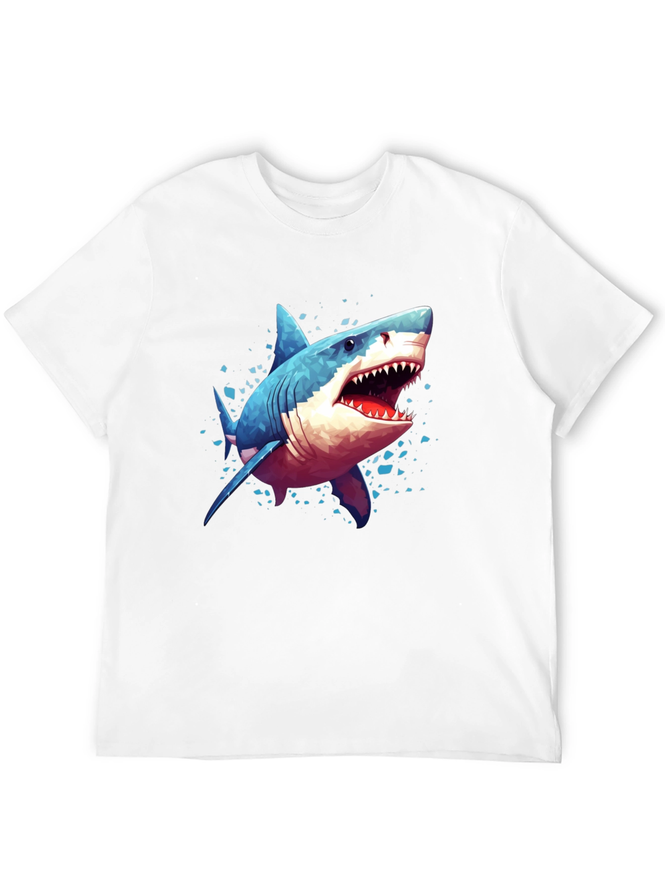 Shark Graphic Tee - Black Cotton