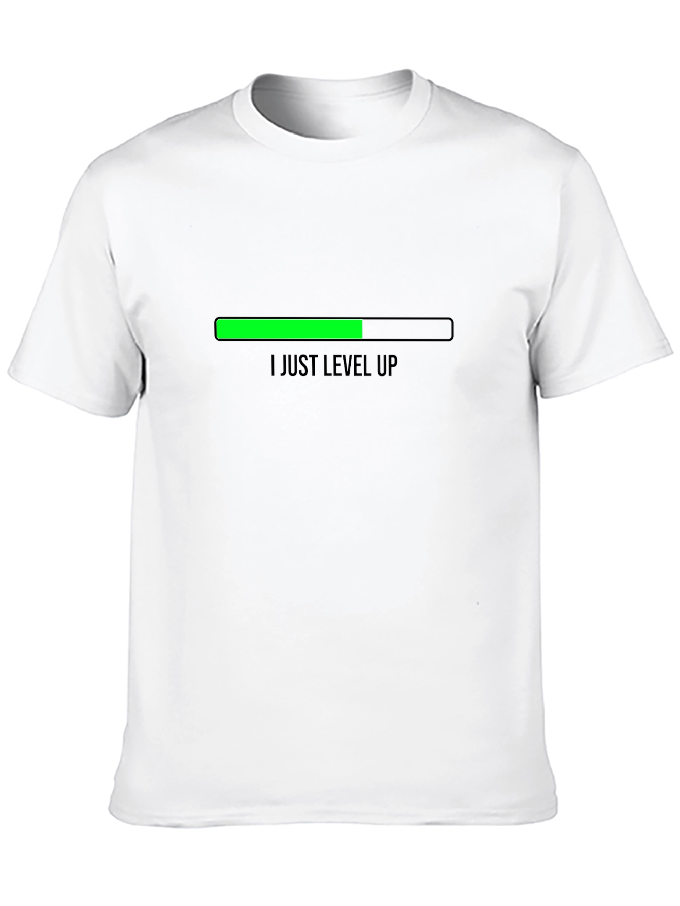 Level Up Black T-Shirt for Gamers