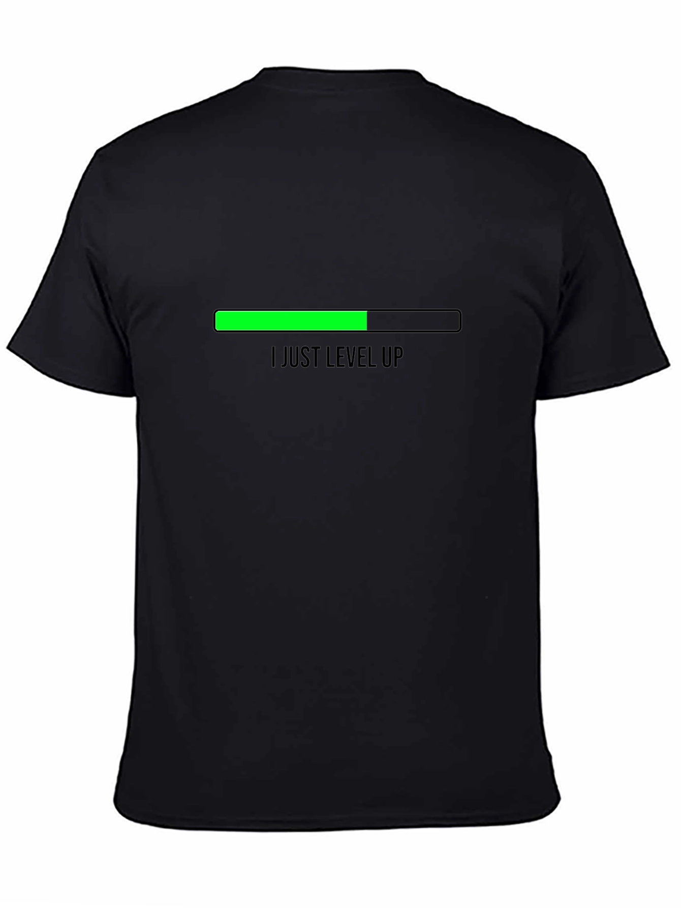 Level Up Black T-Shirt for Gamers