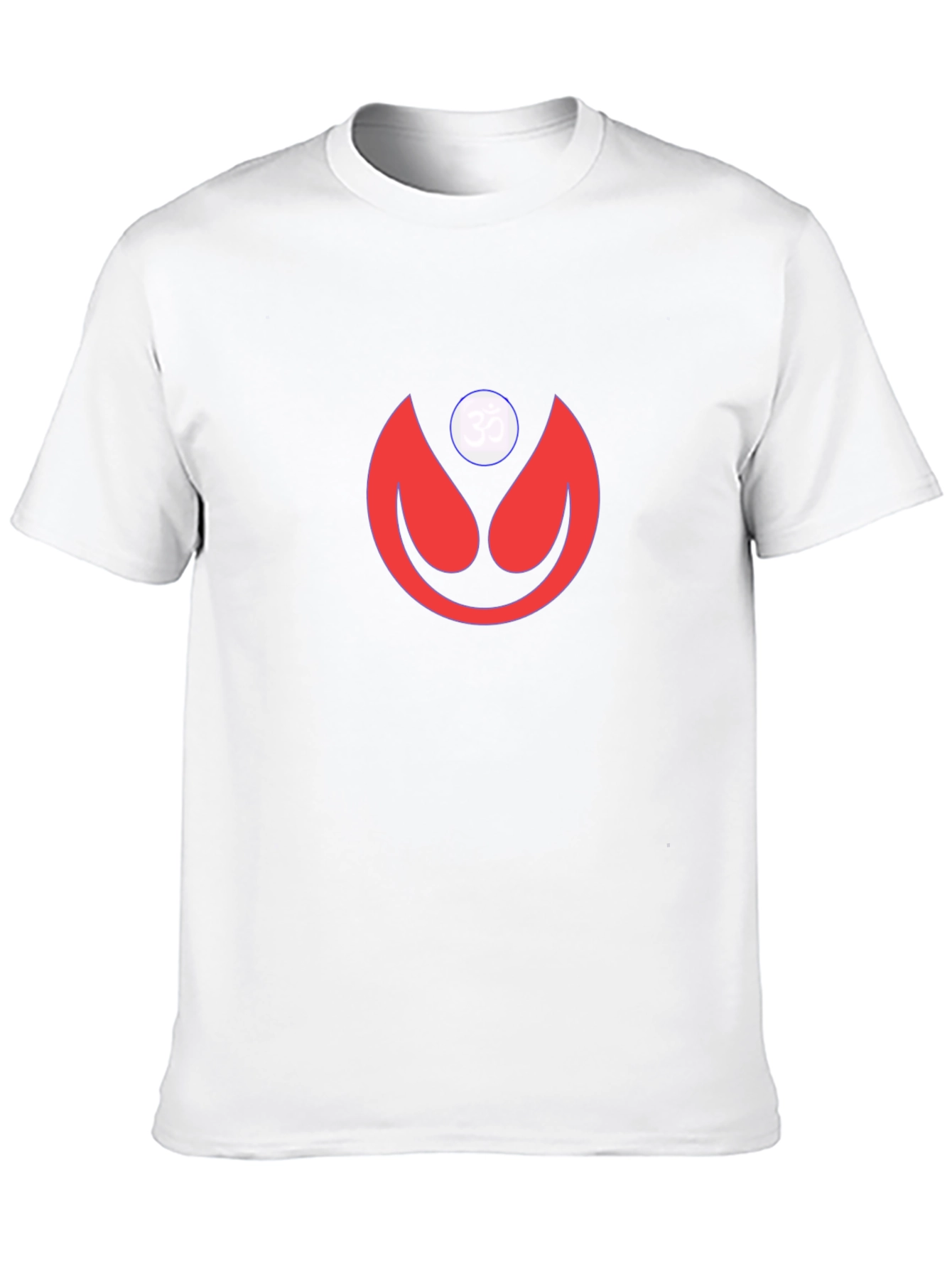 Modern Graphic Tee - Red Abstract Design on Black