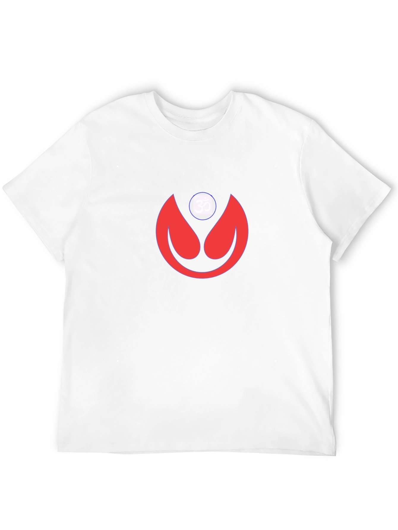 Modern Graphic Tee - Red Abstract Design on Black