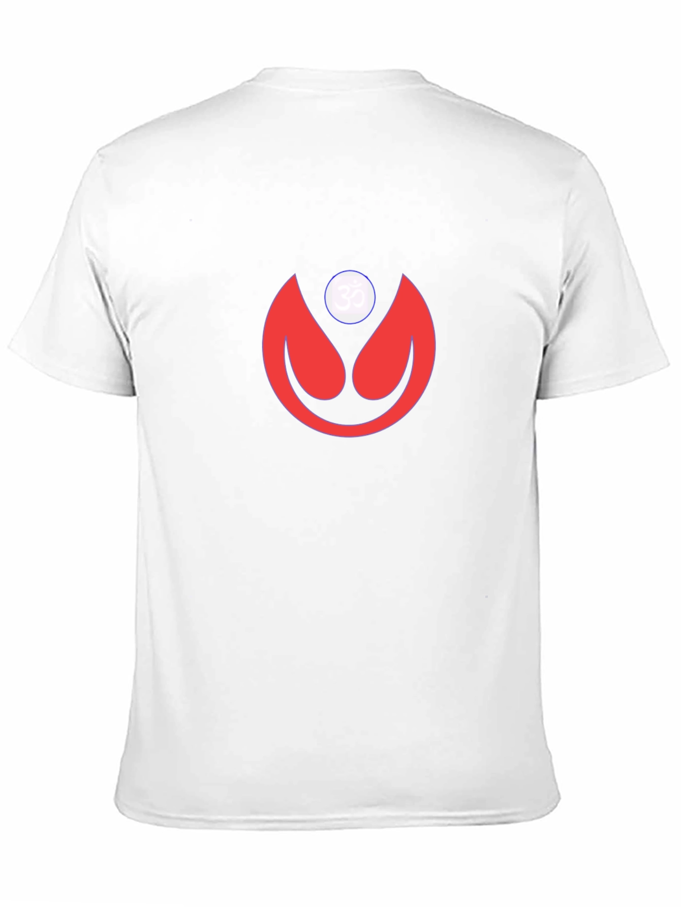 Modern Graphic Tee - Red Abstract Design on Black