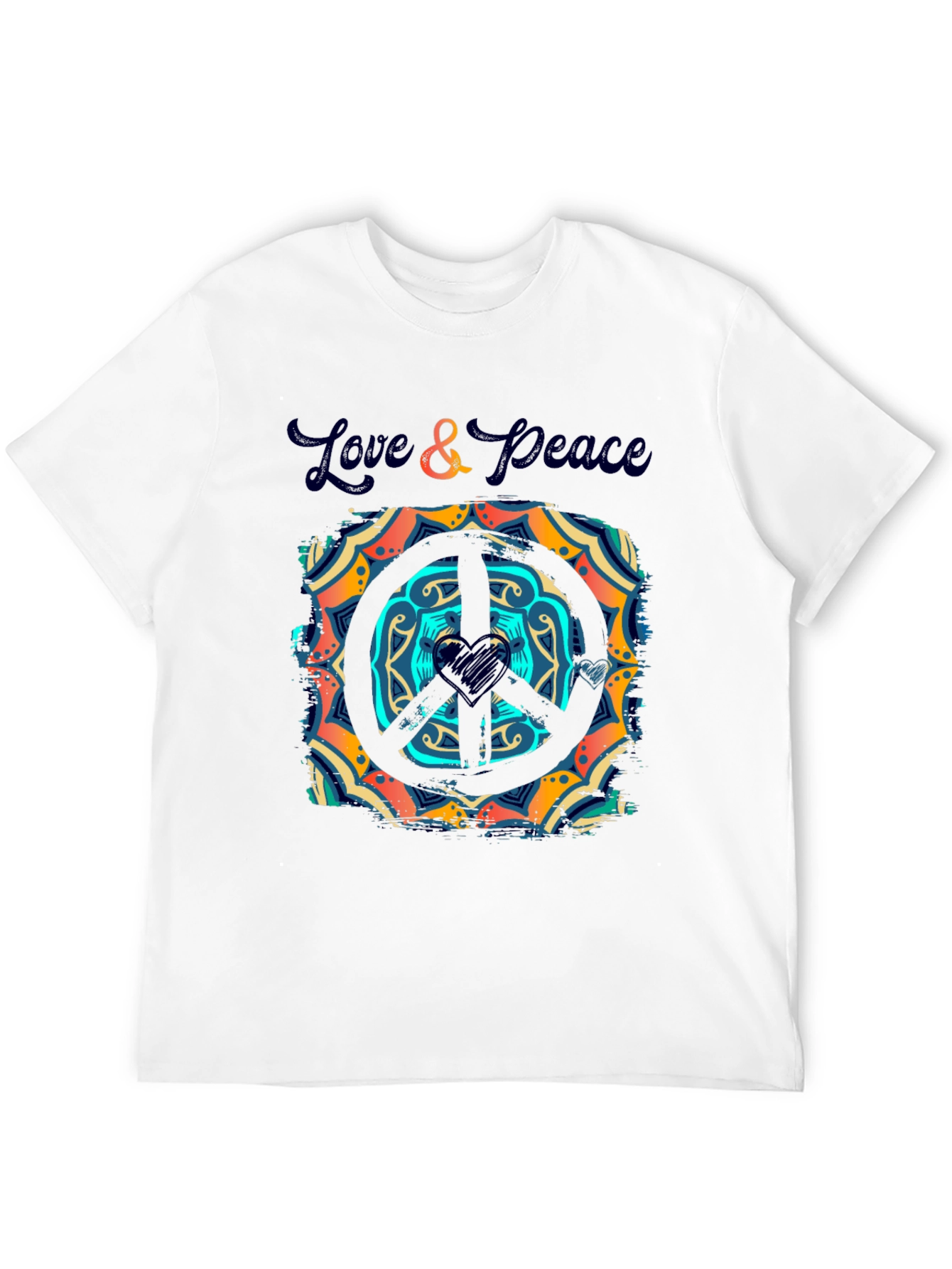 Love & Peace Graphic T-Shirt