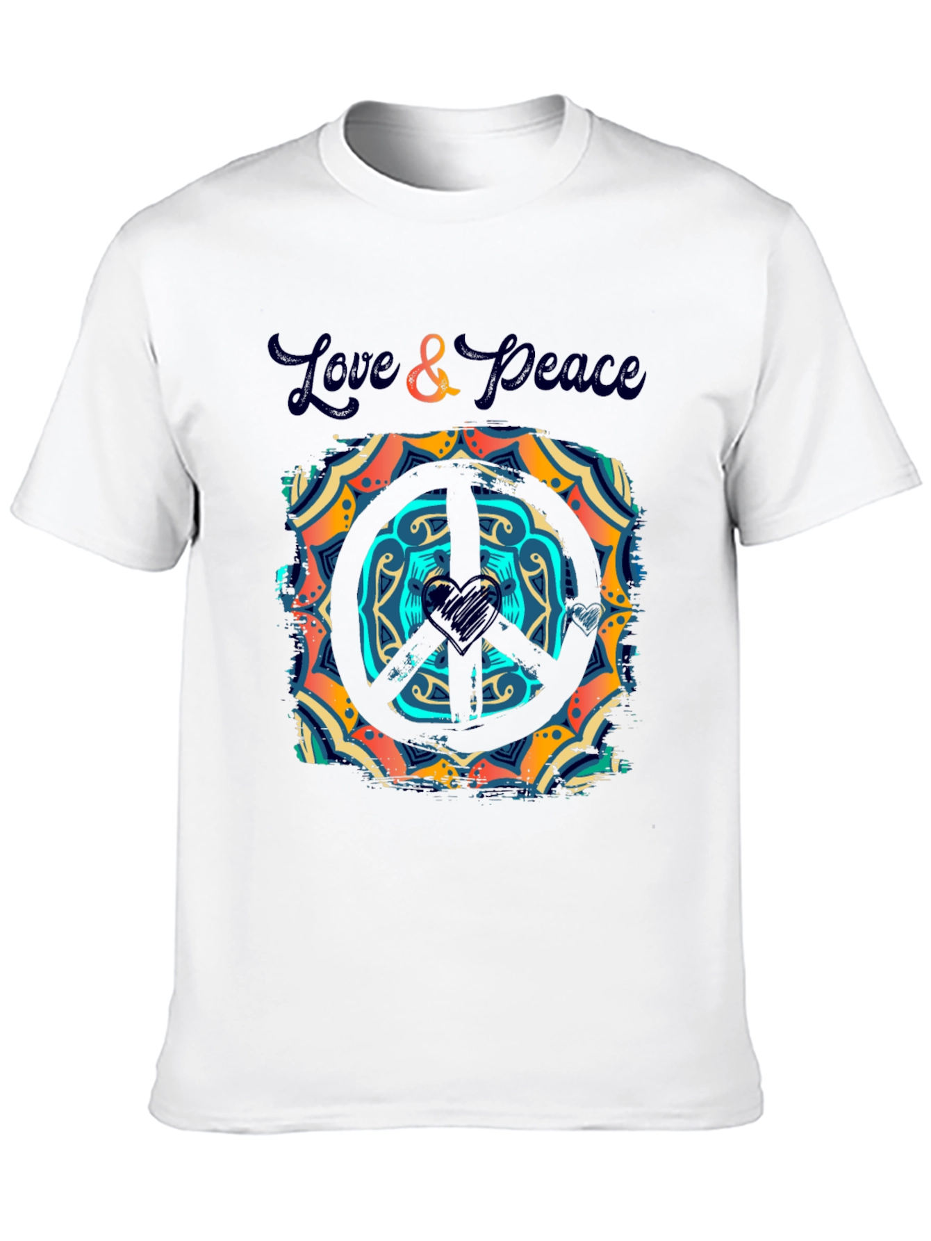 Love & Peace Graphic T-Shirt