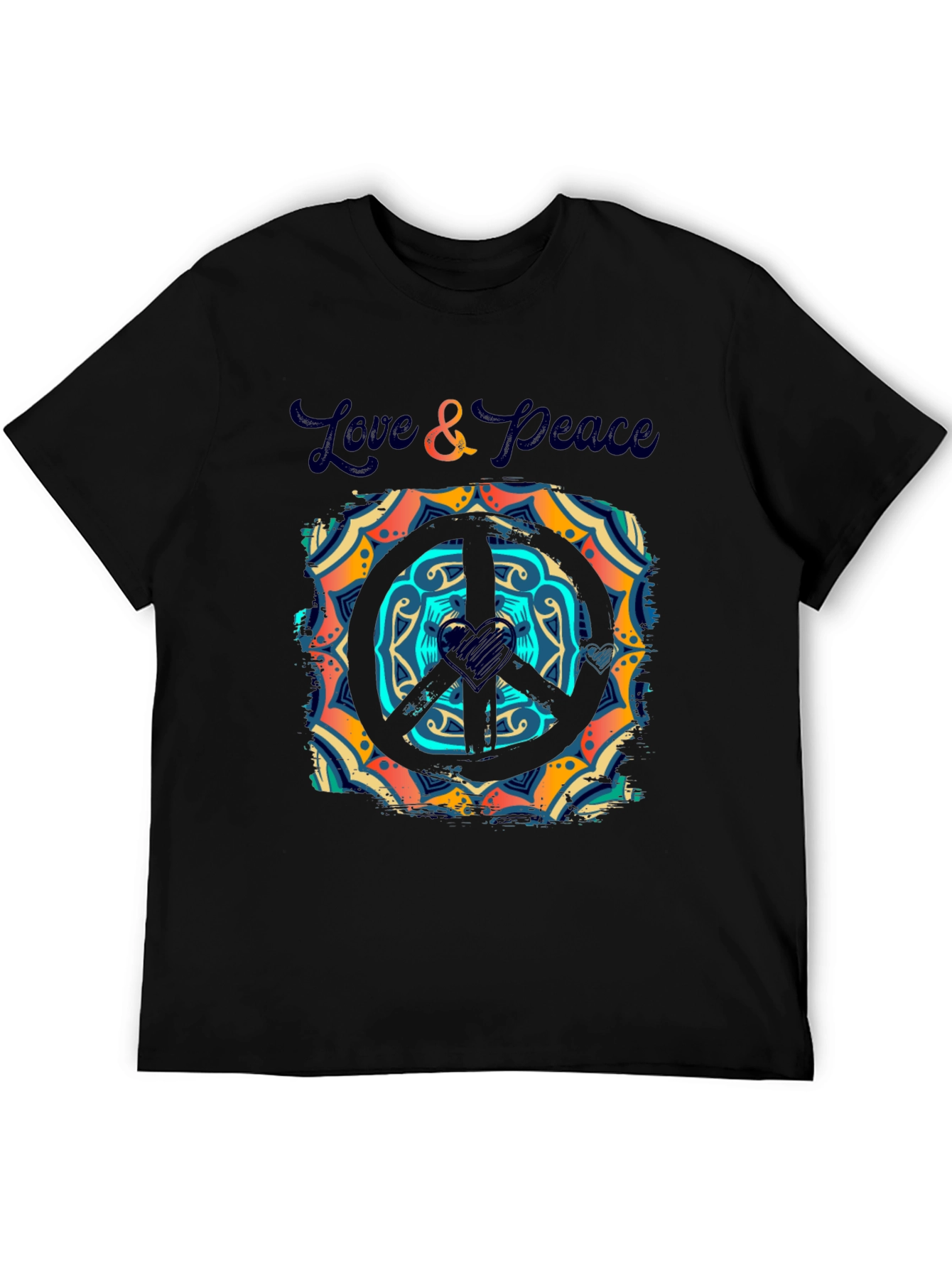 Love & Peace Graphic T-Shirt