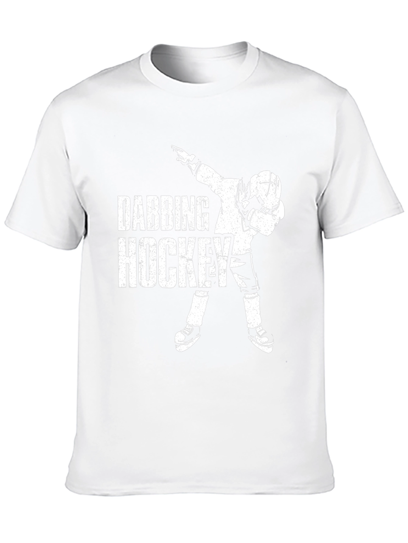 Dabbing Hockey Graphic Tee - Black Cotton Shirt