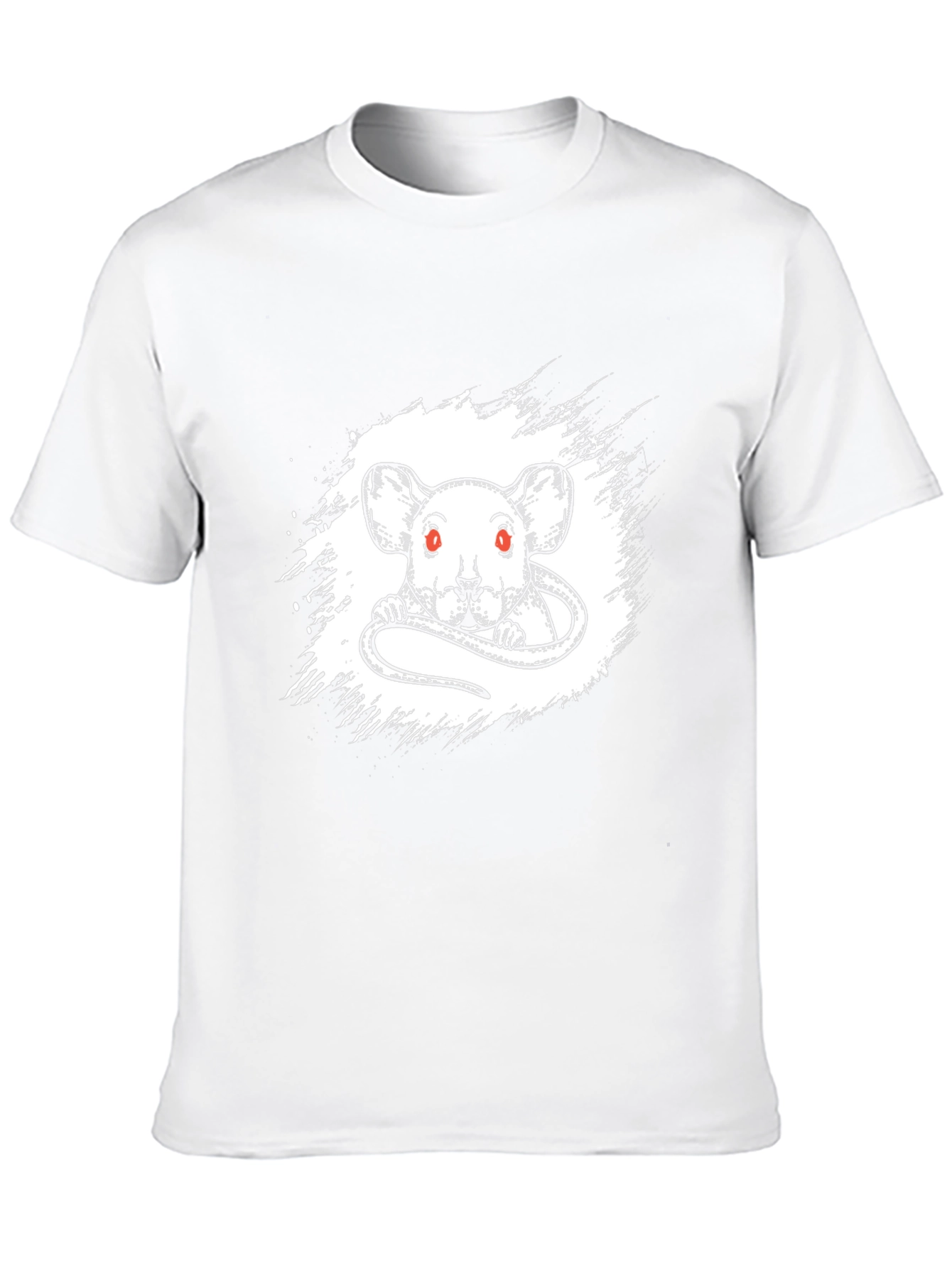 Rat Graphic Print Black T-Shirt
