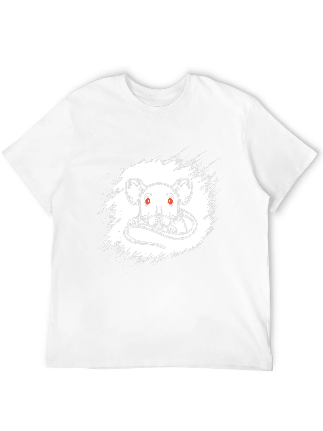 Rat Graphic Print Black T-Shirt