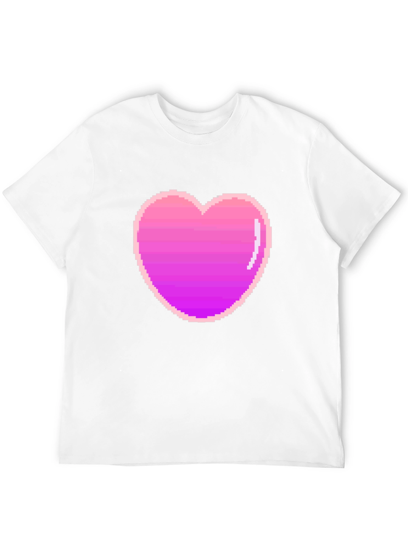 Pixel Heart Black T-Shirt - Retro Gaming Style