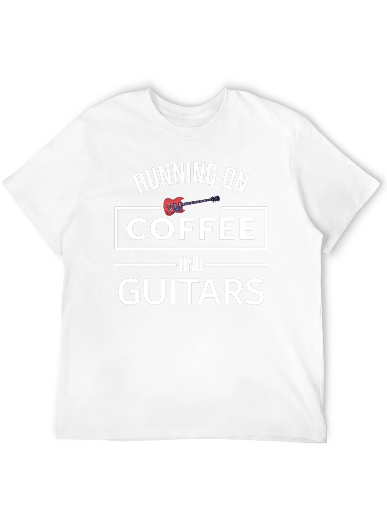 Running on Coffee and Guitars T-Shirt