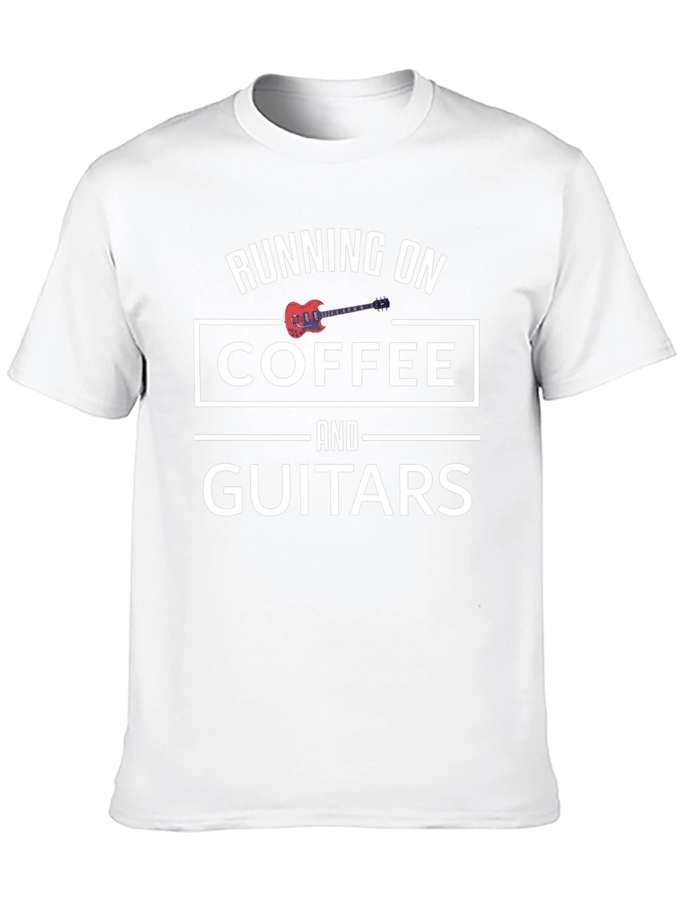 Running on Coffee and Guitars T-Shirt