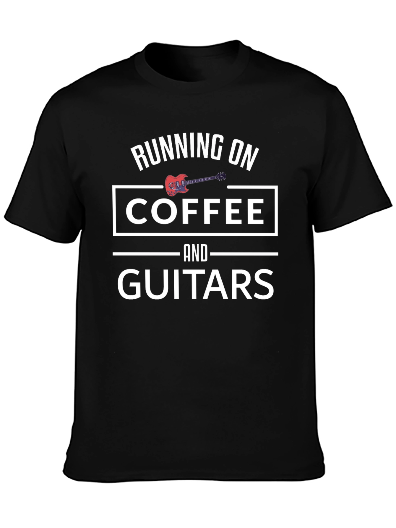 Running on Coffee and Guitars T-Shirt
