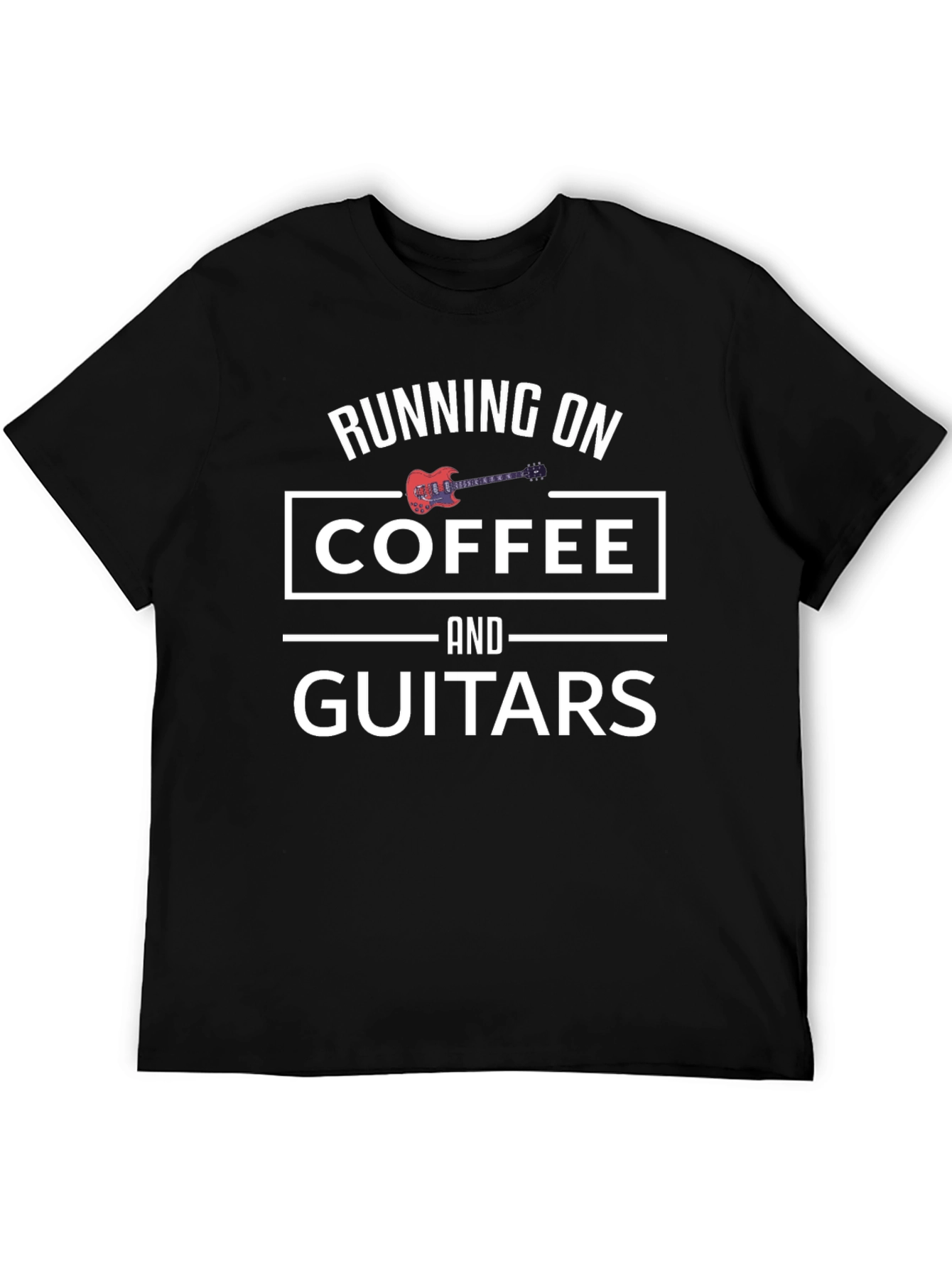 Running on Coffee and Guitars T-Shirt