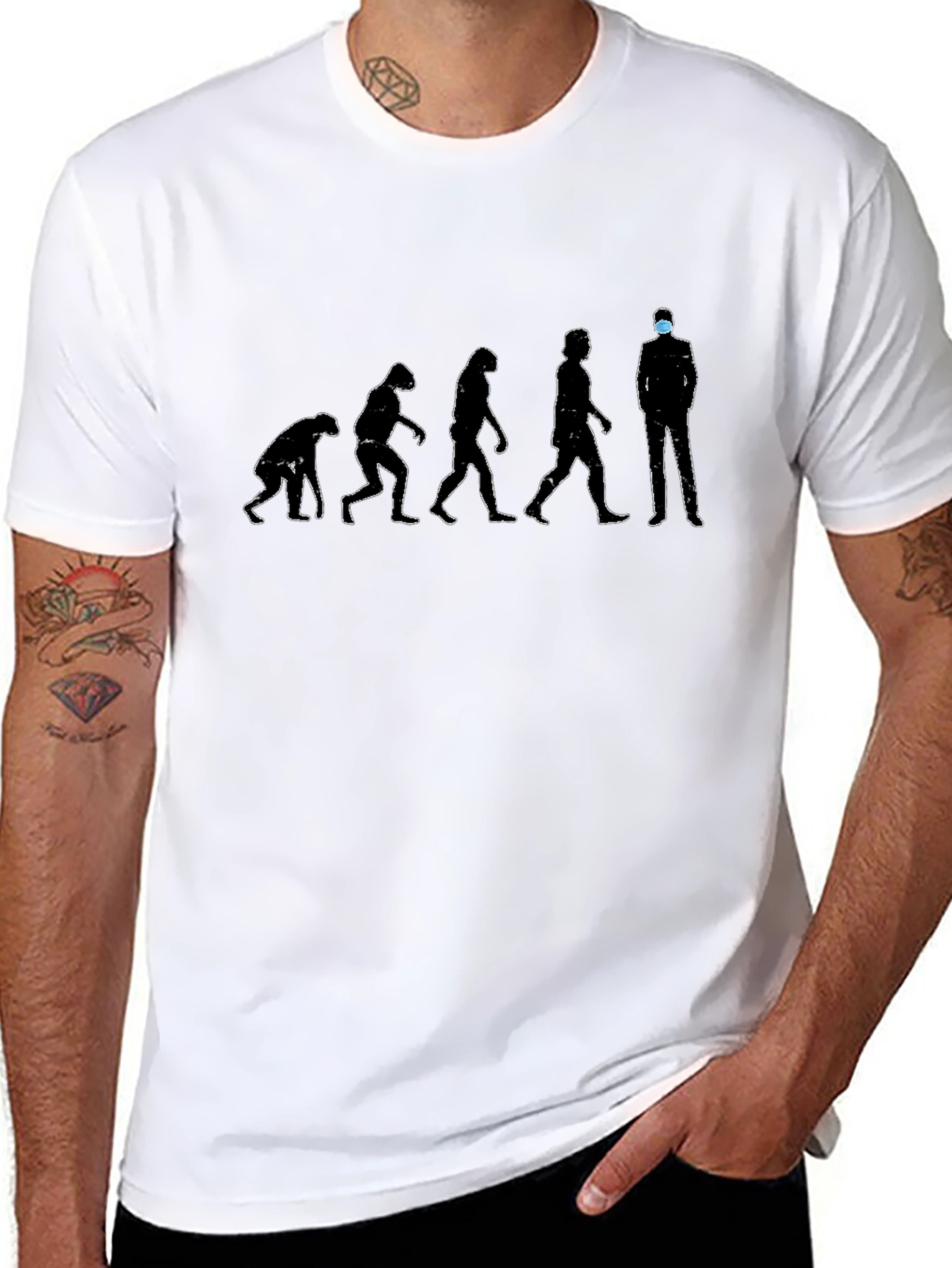 Evolution of Man T-Shirt - Masked Edition