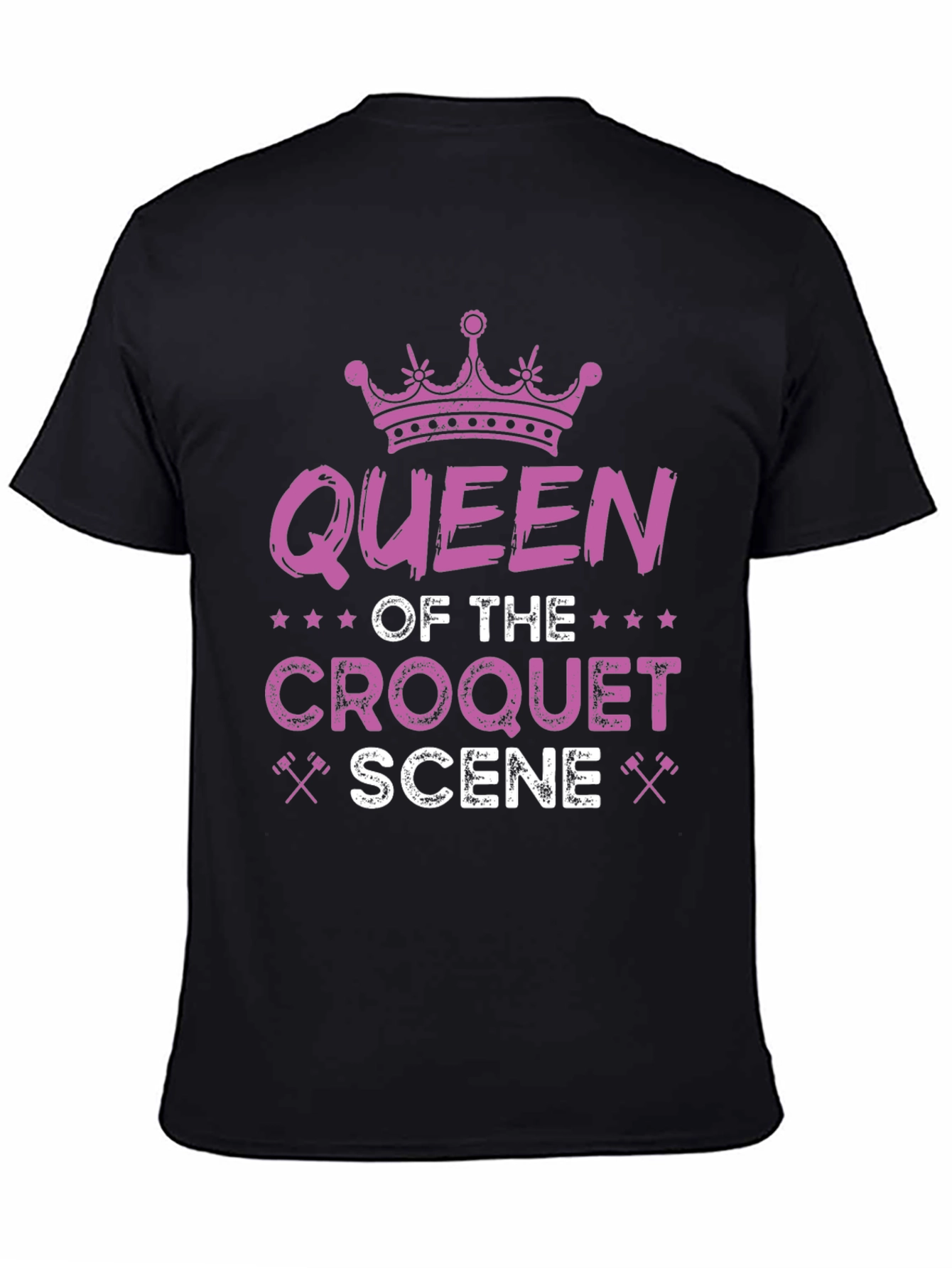 Queen of Croquet Scene Graphic T-Shirt
