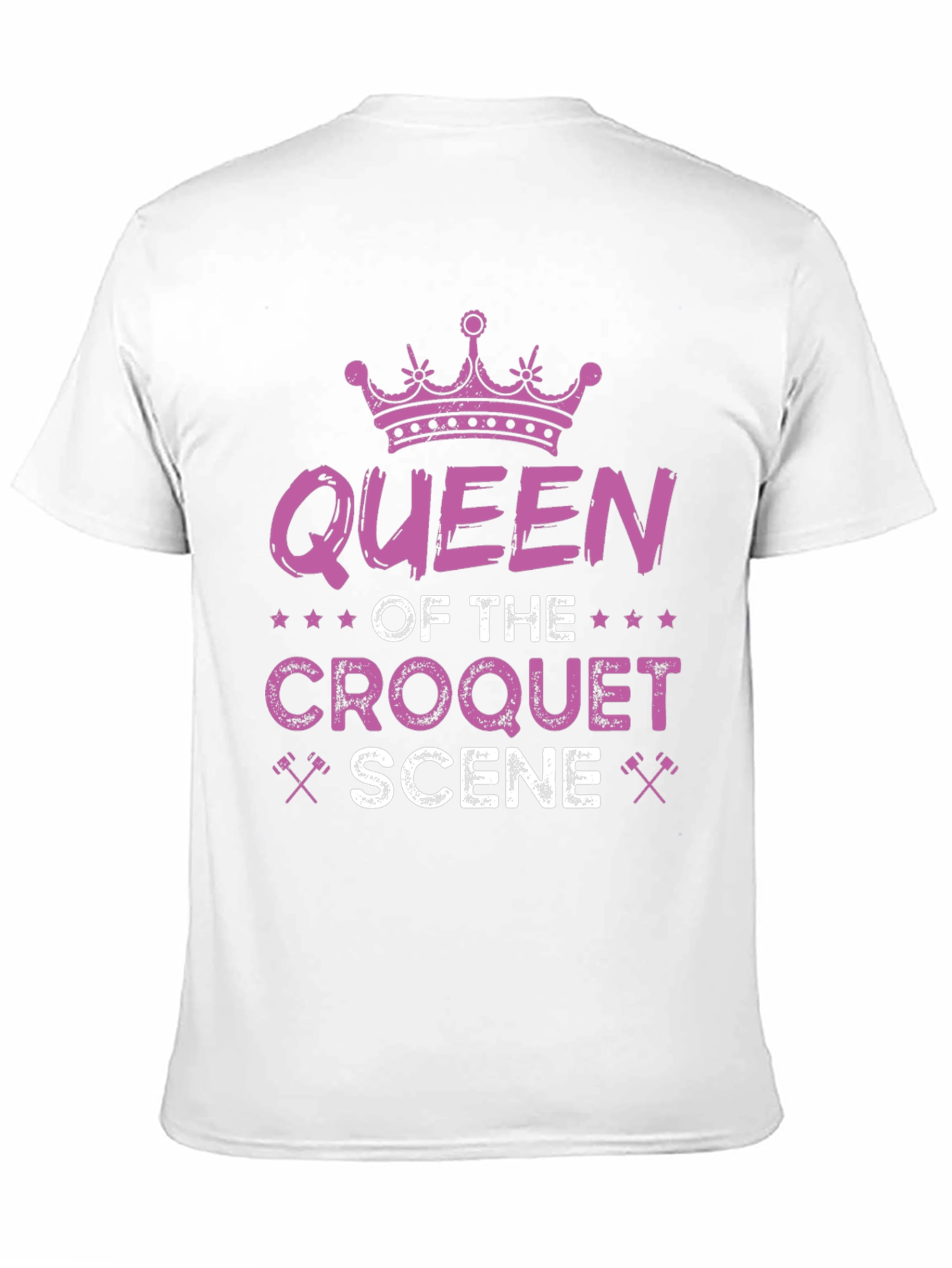Queen of Croquet Scene Graphic T-Shirt