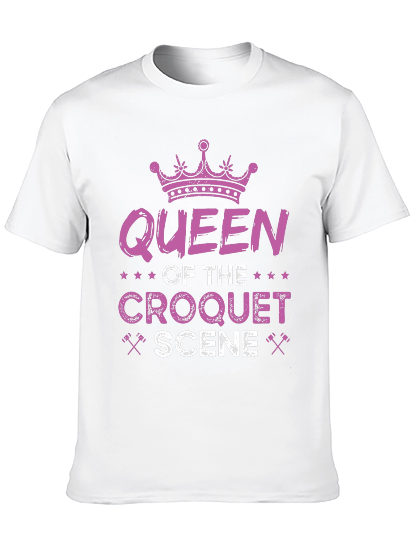 Queen of Croquet Scene Graphic T-Shirt