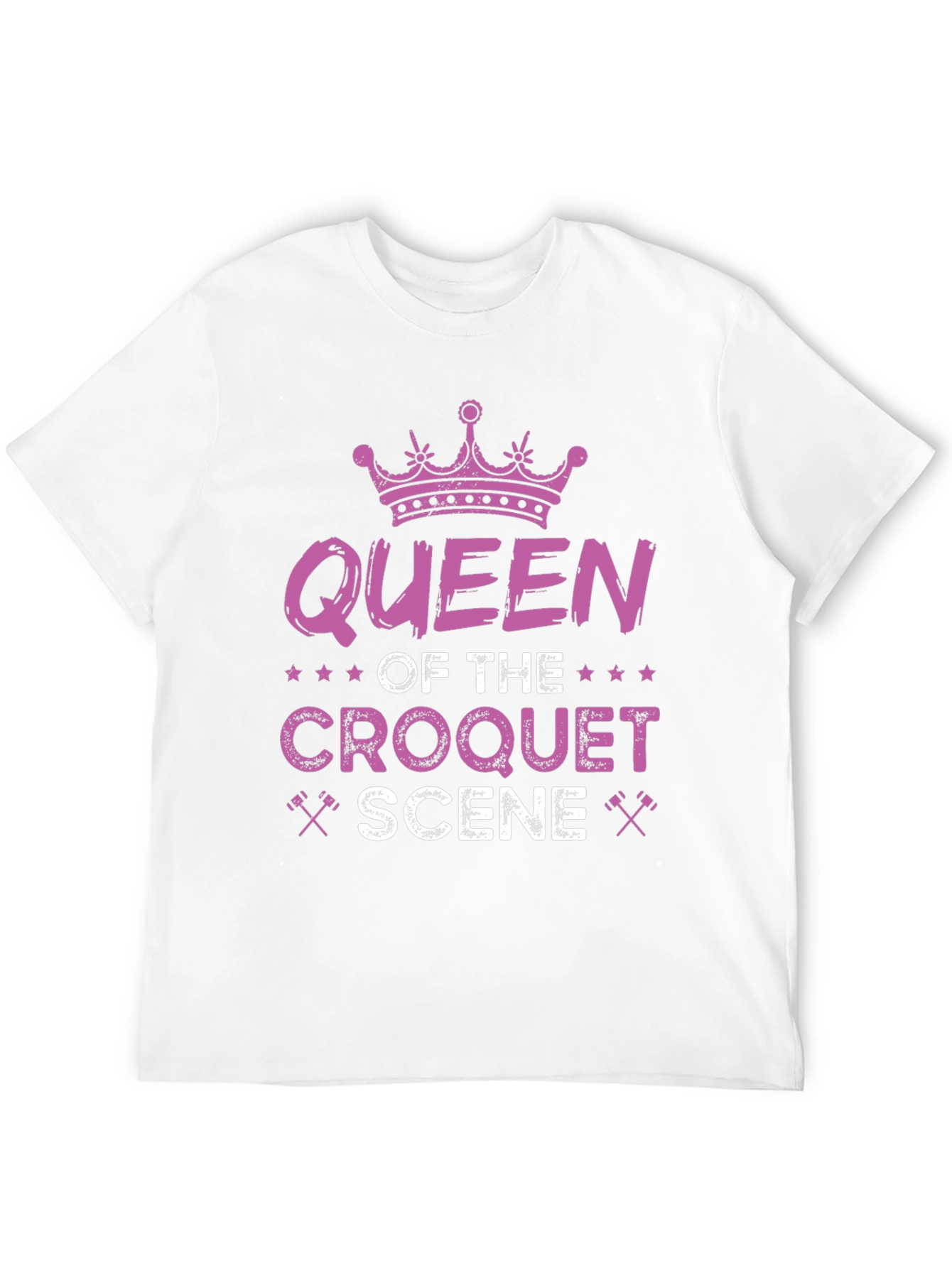 Queen of Croquet Scene Graphic T-Shirt