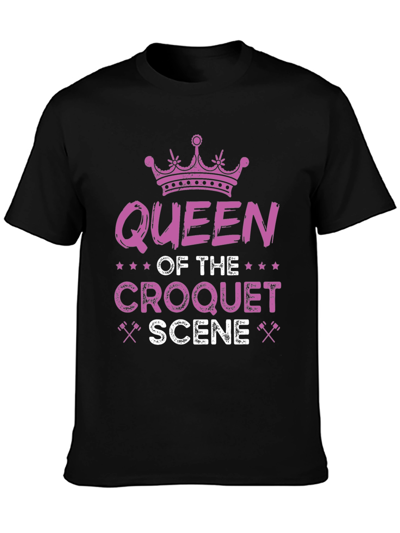 Queen of Croquet Scene Graphic T-Shirt