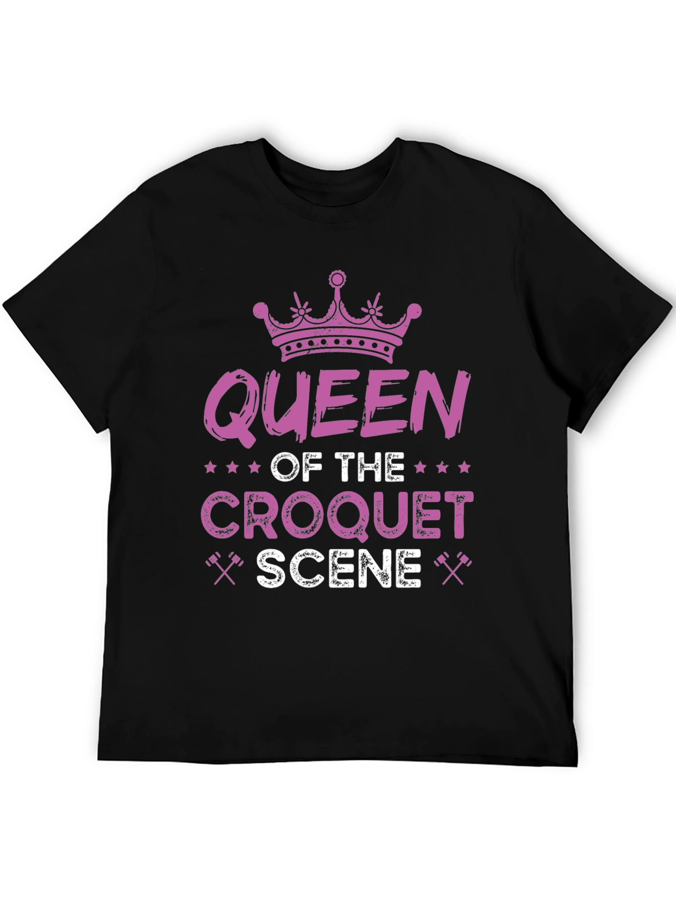 Queen of Croquet Scene Graphic T-Shirt