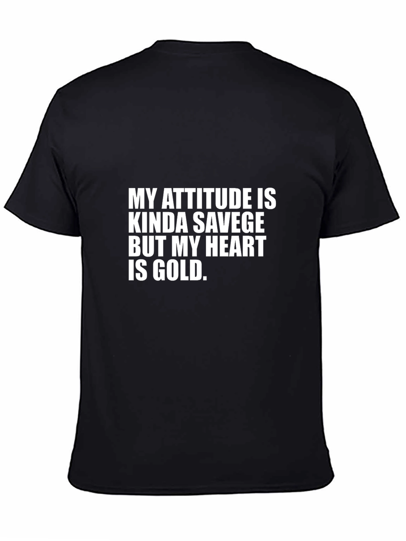 Attitude Savage Heart of Gold Graphic T-Shirt