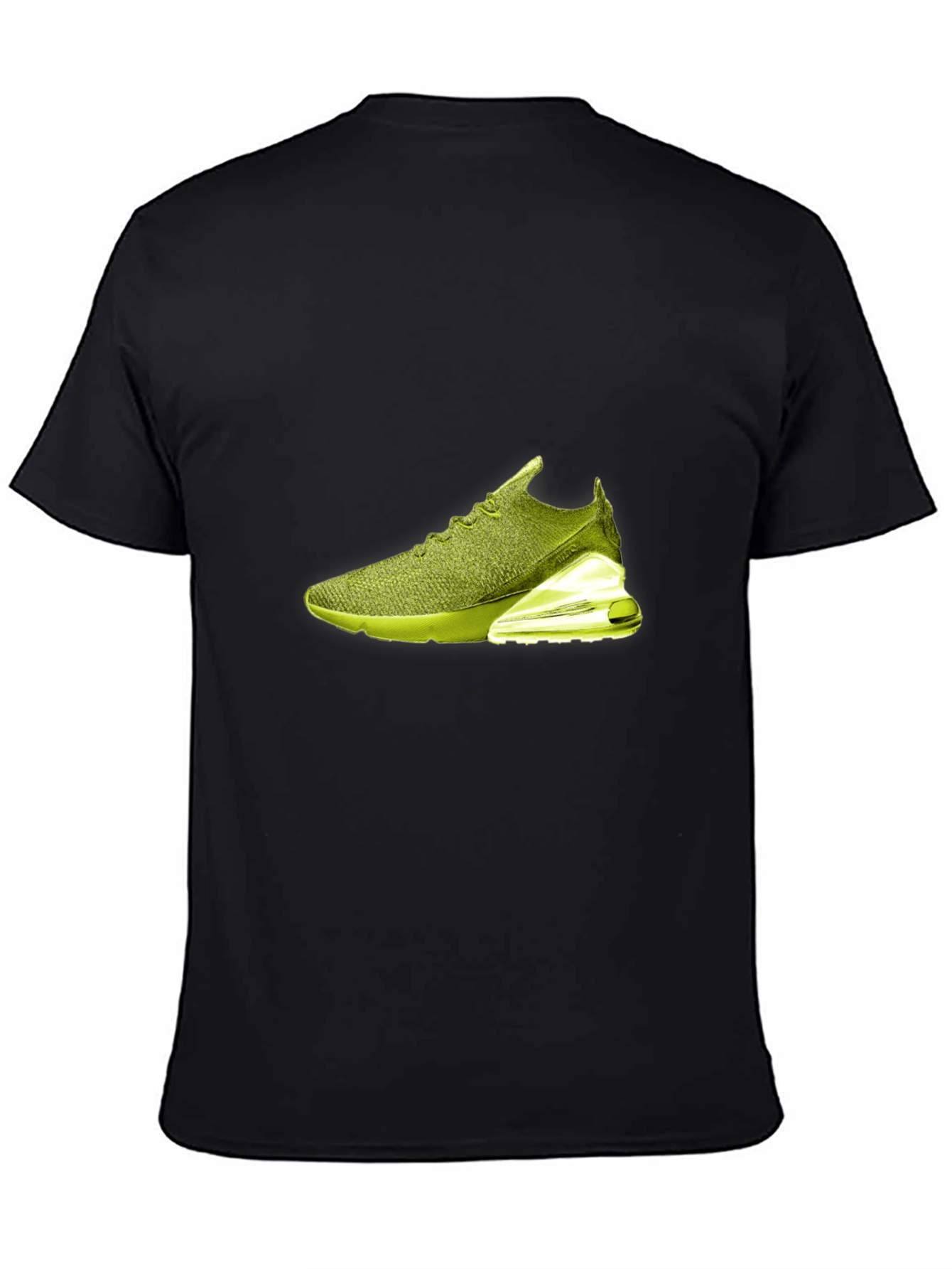 Mens Black T-Shirt with Shoe Graphic