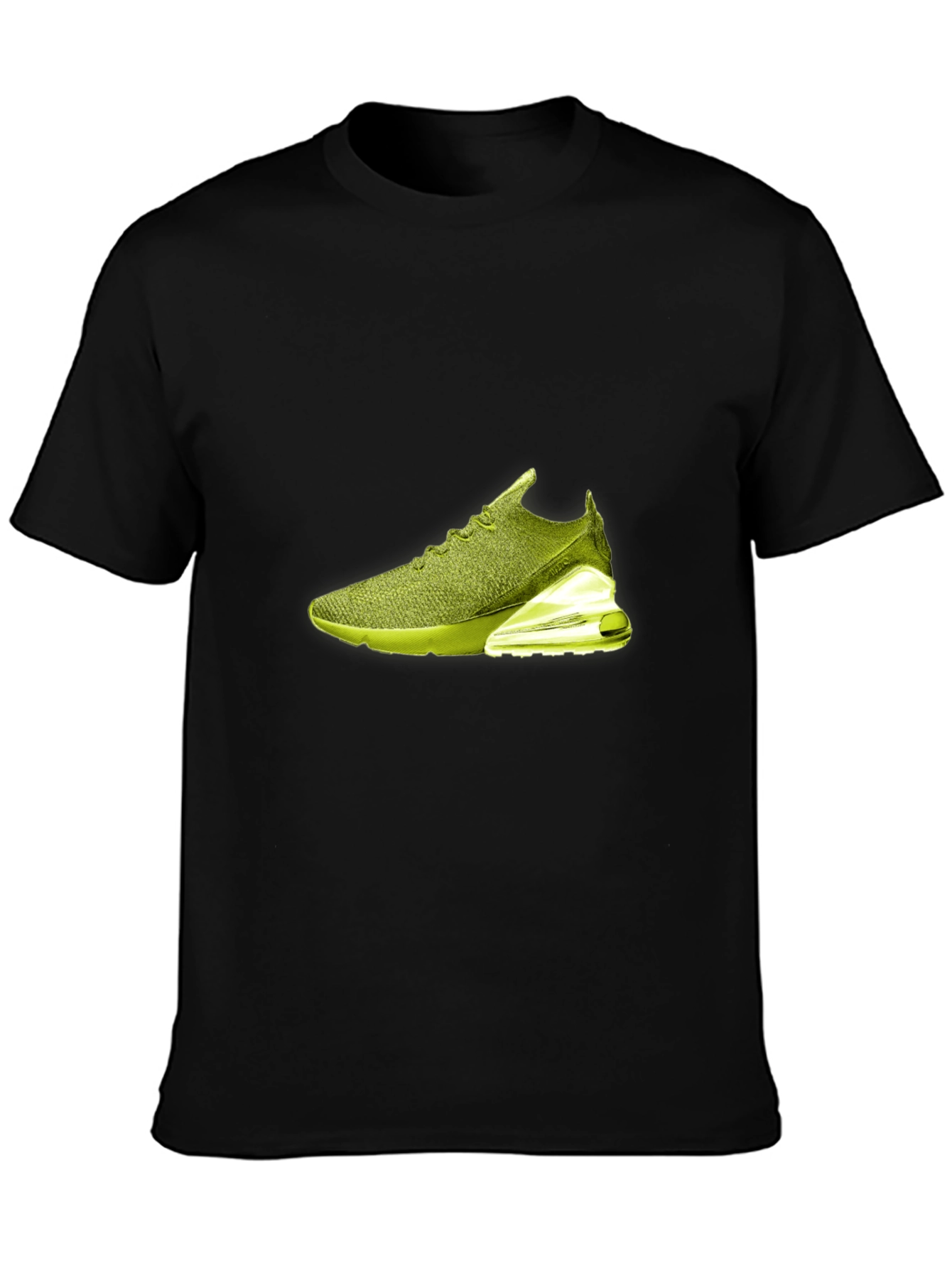 Mens Black T-Shirt with Shoe Graphic