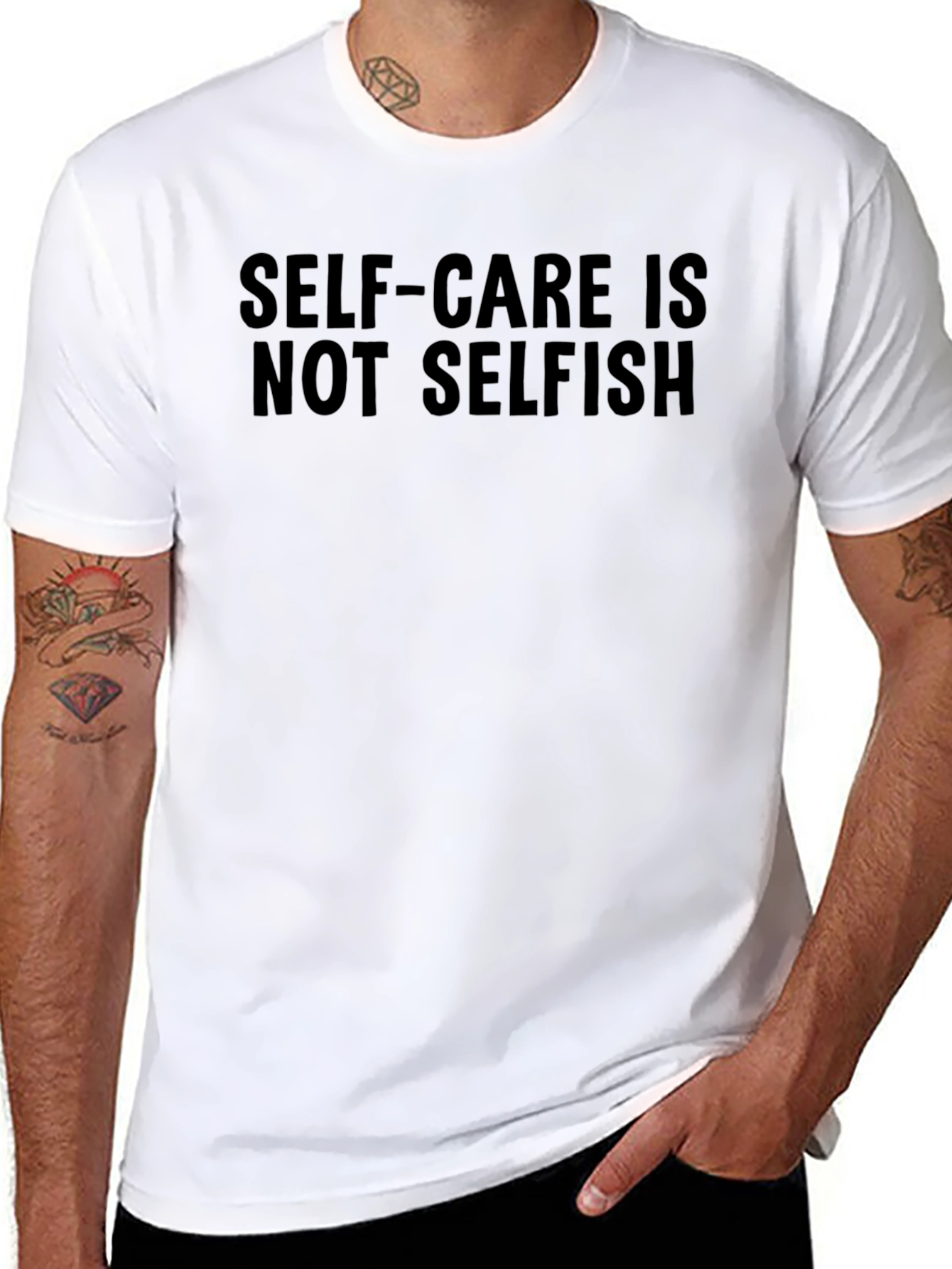 Self-Care Statement T-Shirt - Black