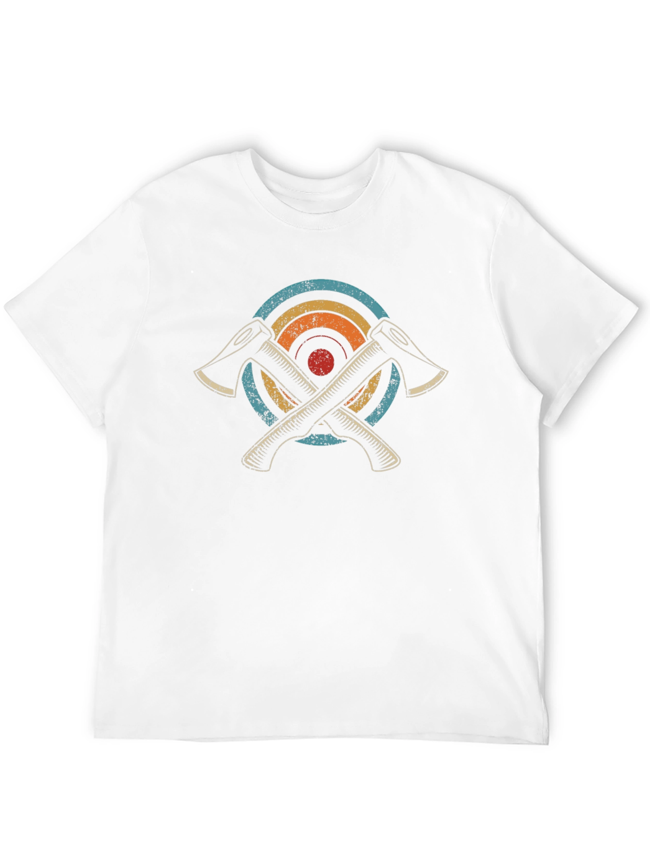 Crossed Axes Retro Graphic Tee