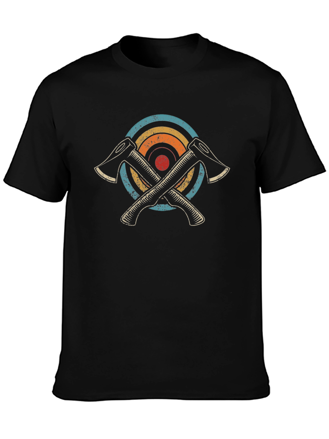 Crossed Axes Retro Graphic Tee