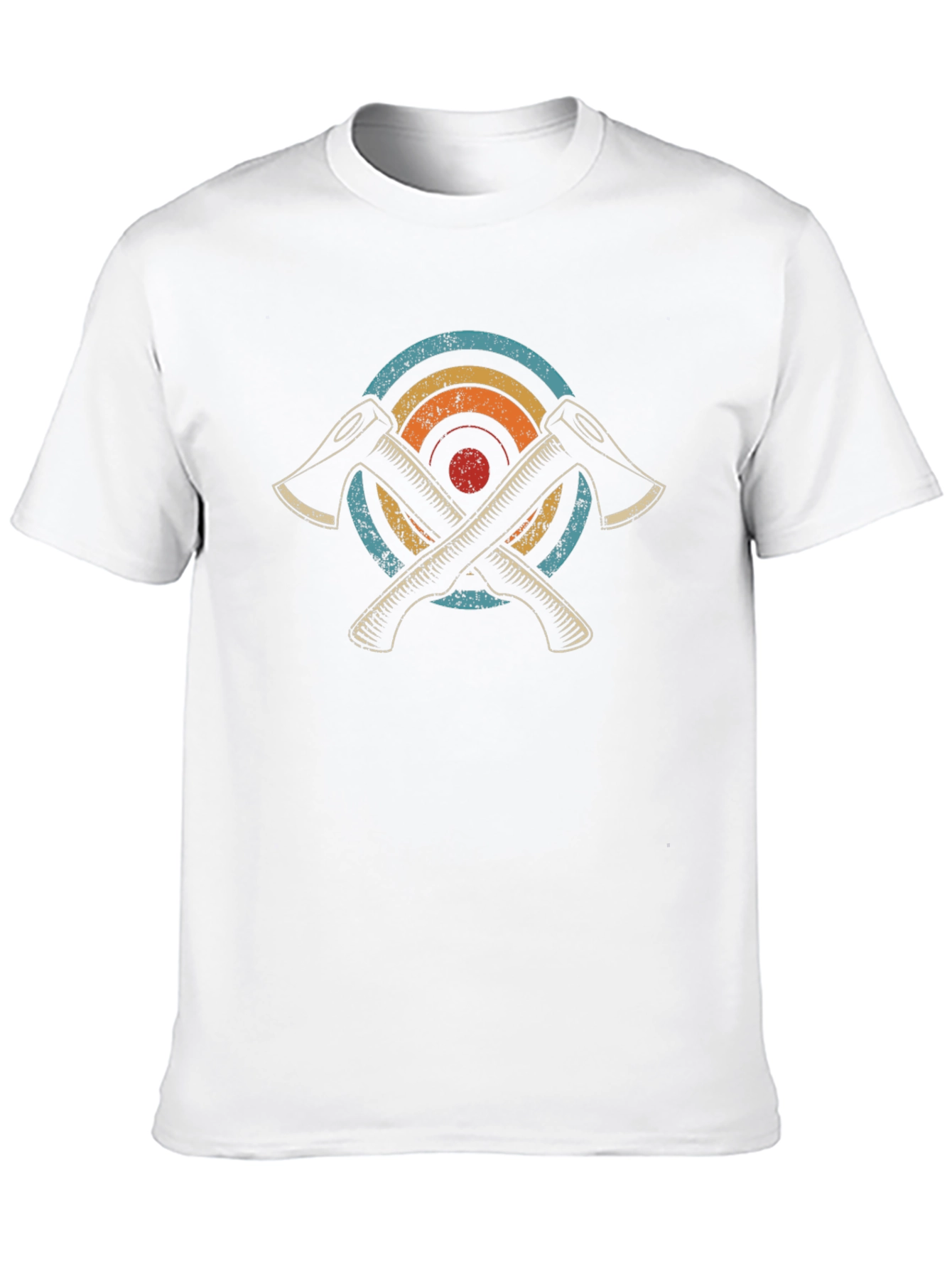 Crossed Axes Retro Graphic Tee