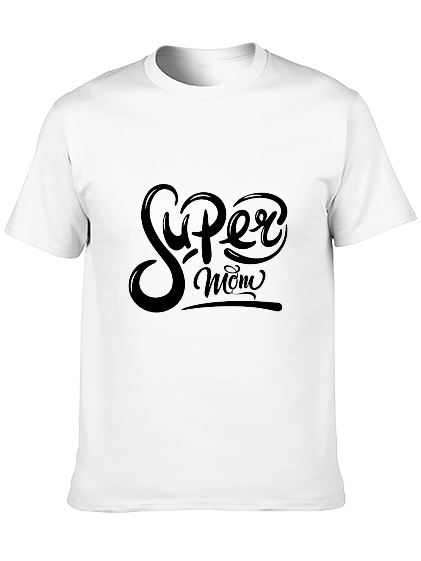 Super Mom Graphic Tee - Stylish Black T-Shirt