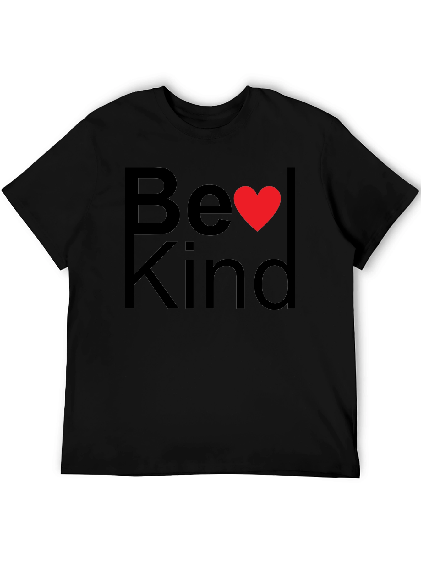 Be Kind T-Shirt with Heart Graphic - Unisex