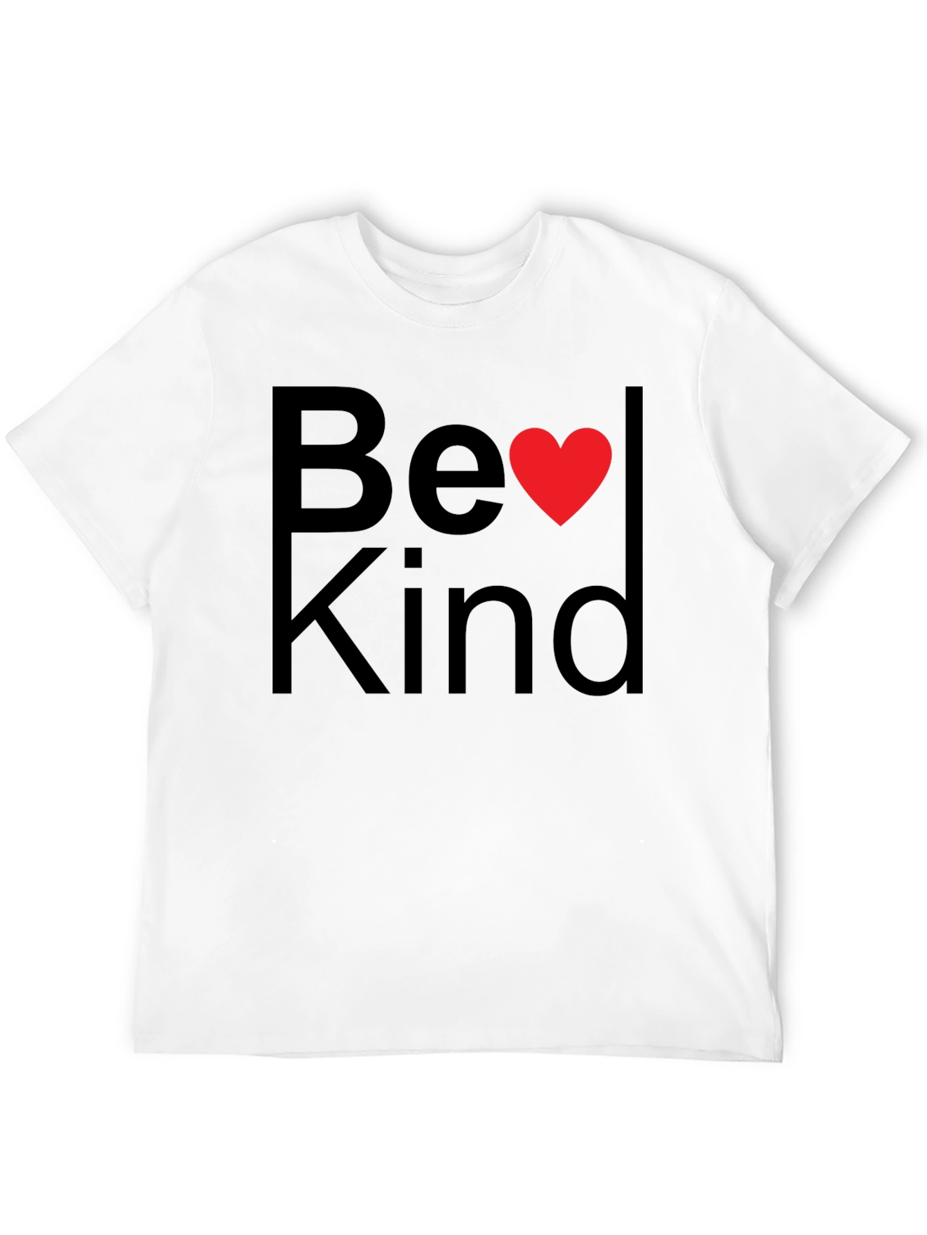 Be Kind T-Shirt with Heart Graphic - Unisex