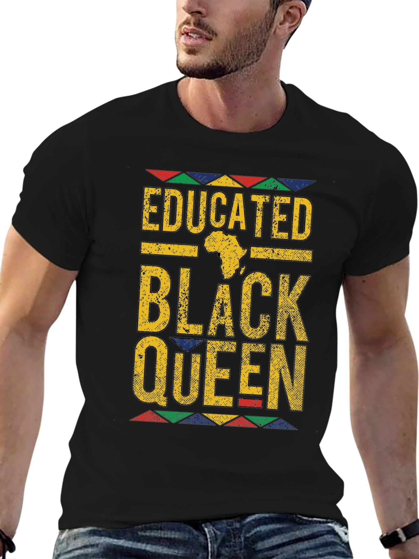 Educated Black Queen T-Shirt - Empowering Apparel