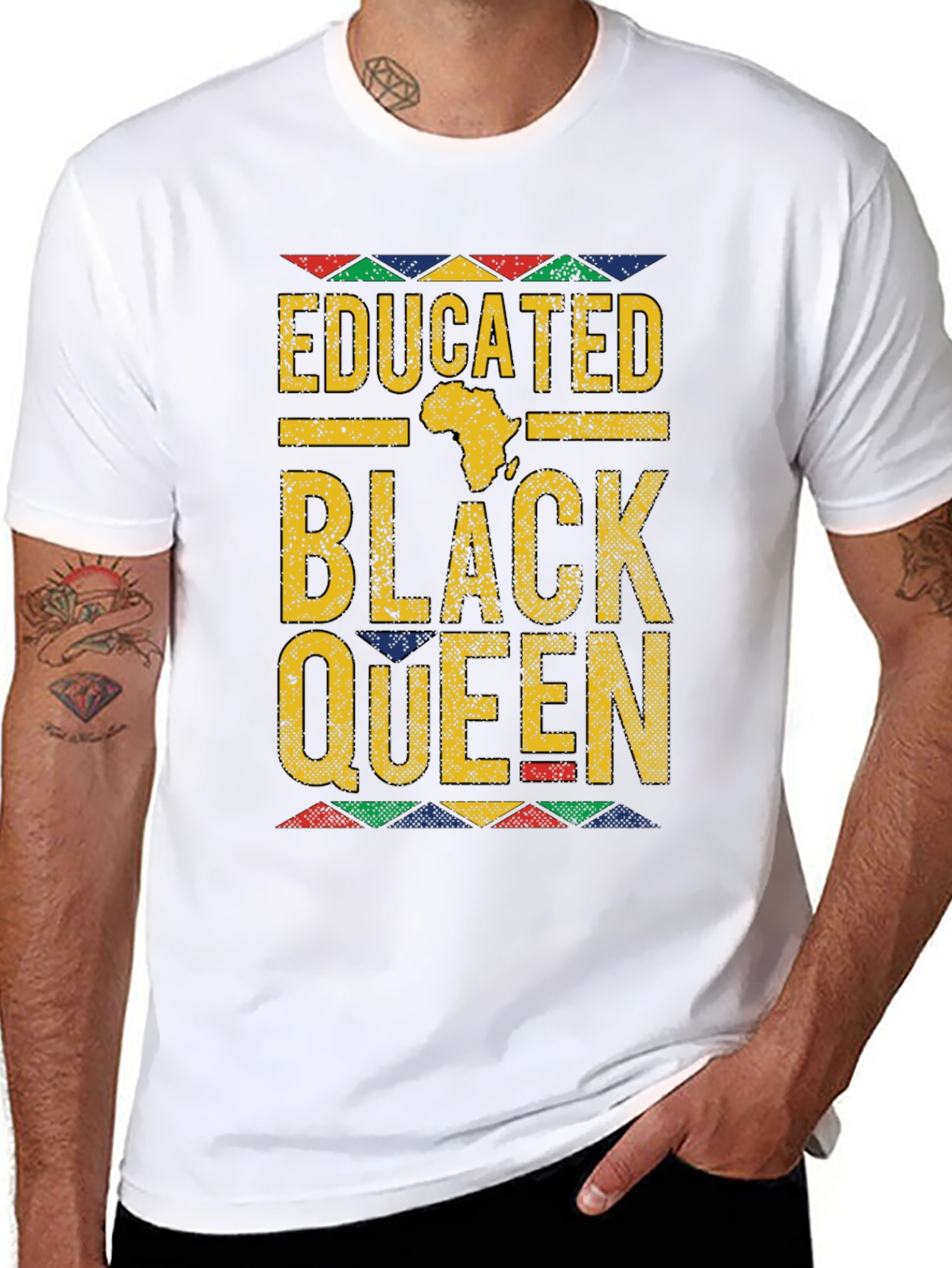 Educated Black Queen T-Shirt - Empowering Apparel