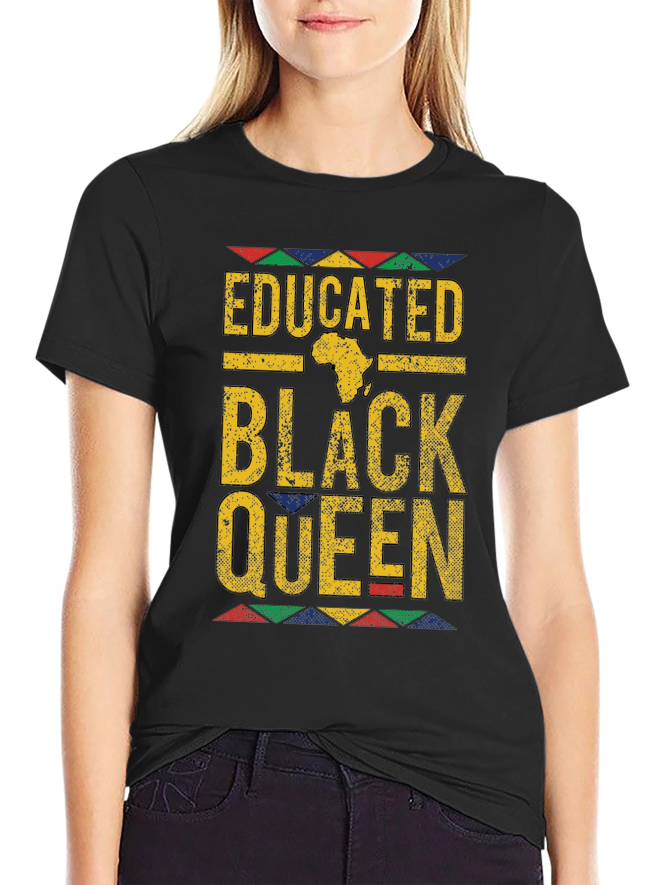 Educated Black Queen T-Shirt - Empowering Apparel