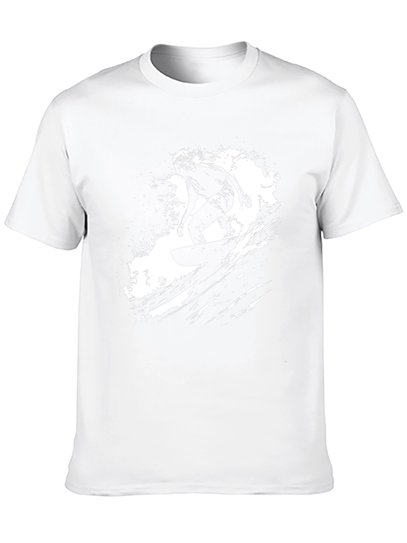 Surfer Graphic Print Black Tee