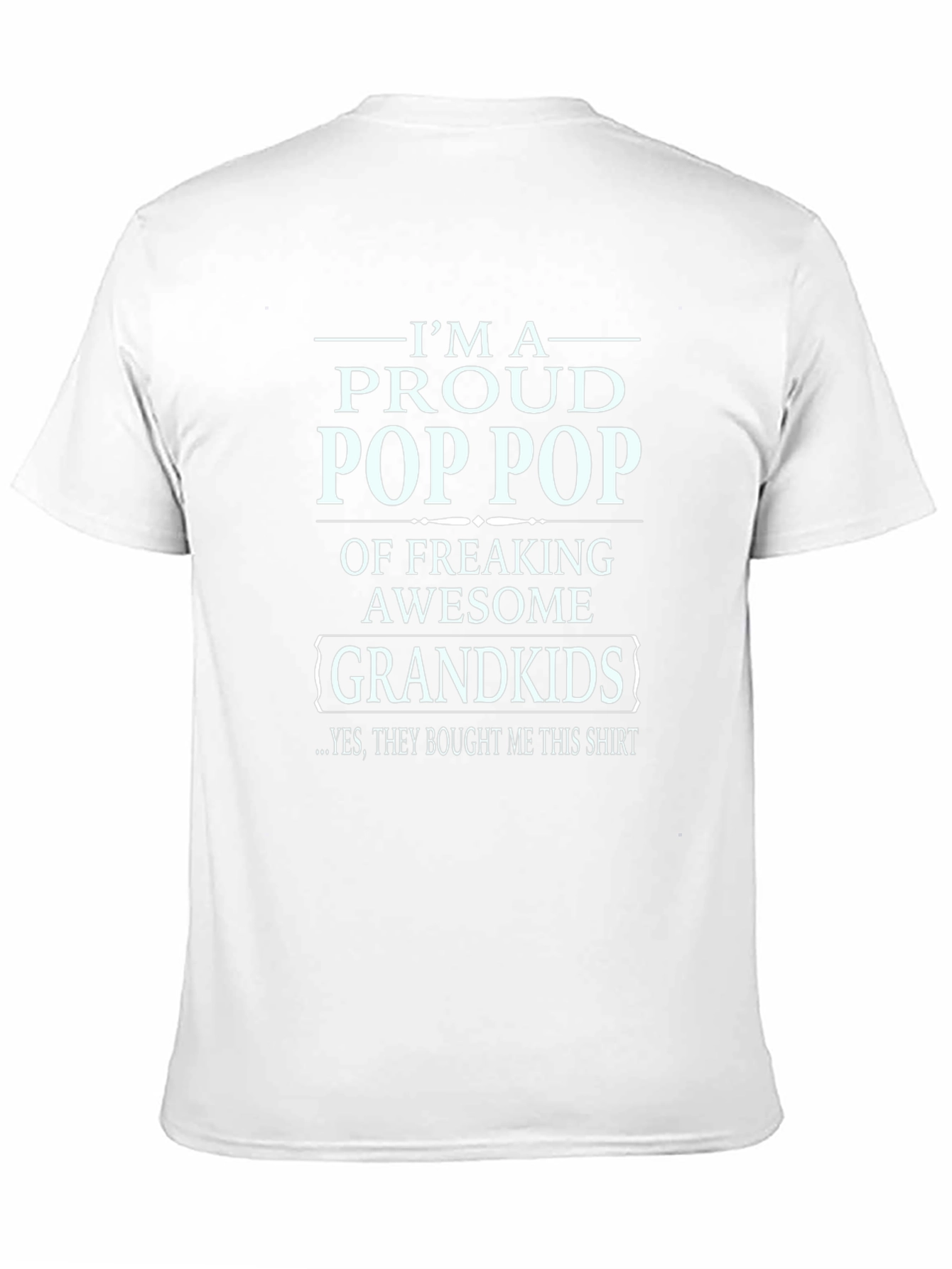 Proud Pop Pop T-Shirt Awesome Grandkids
