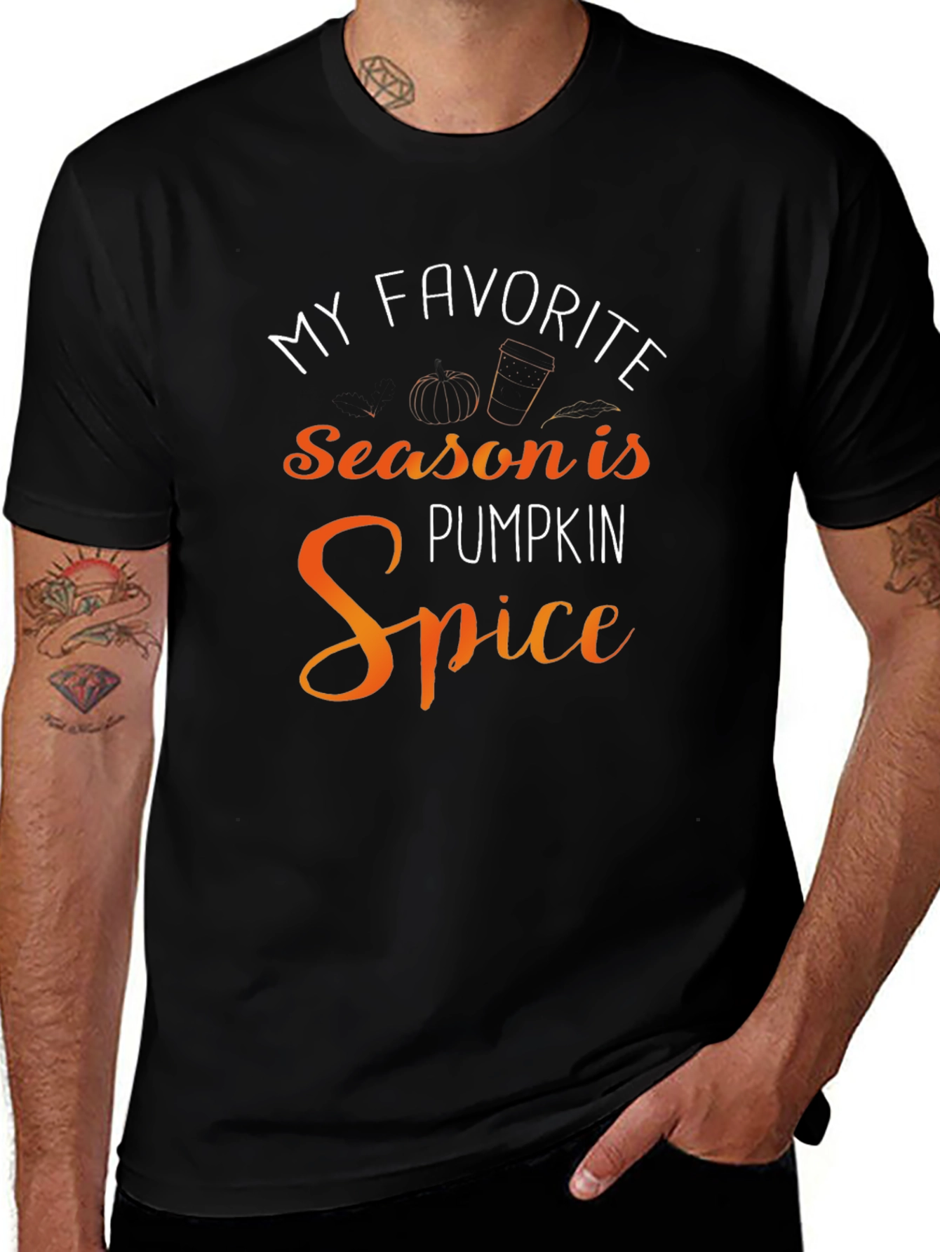 Pumpkin Spice Season T-Shirt Black