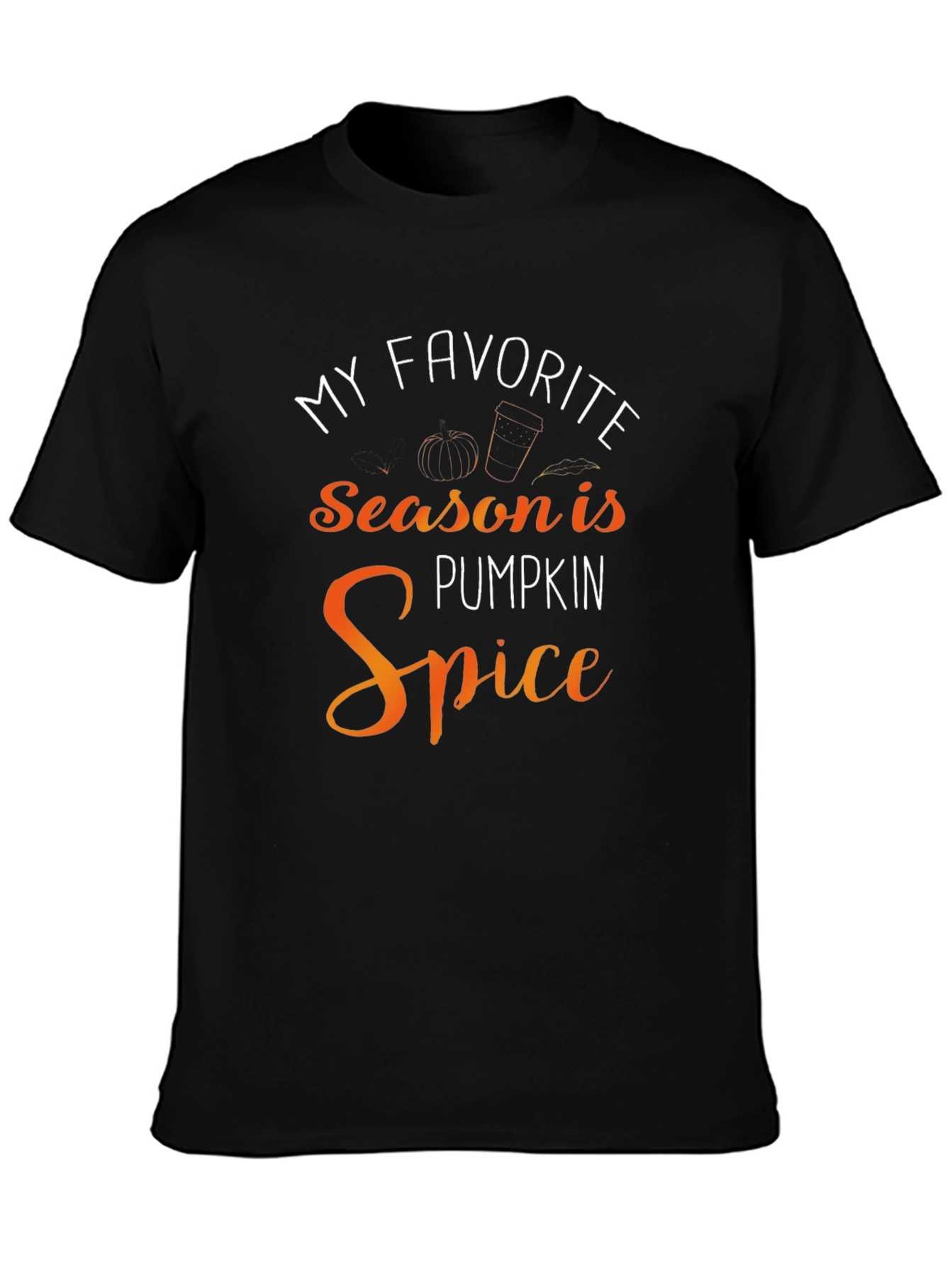 Pumpkin Spice Season T-Shirt Black