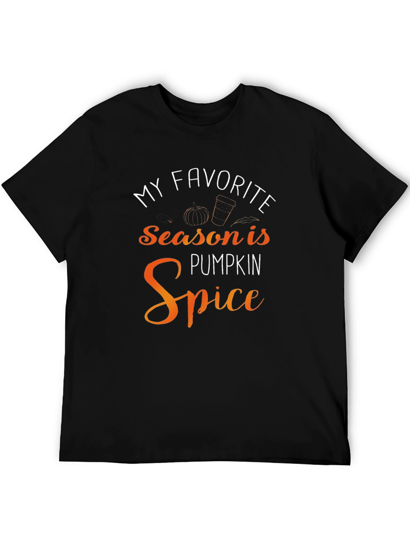 Pumpkin Spice Season T-Shirt Black