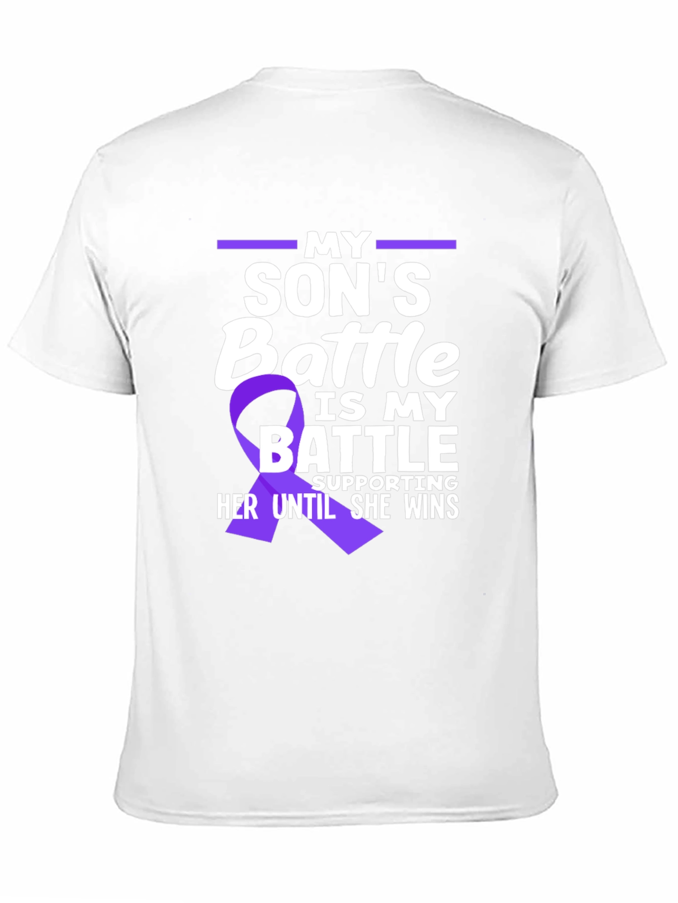 My Sons Battle T-Shirt Purple Ribbon